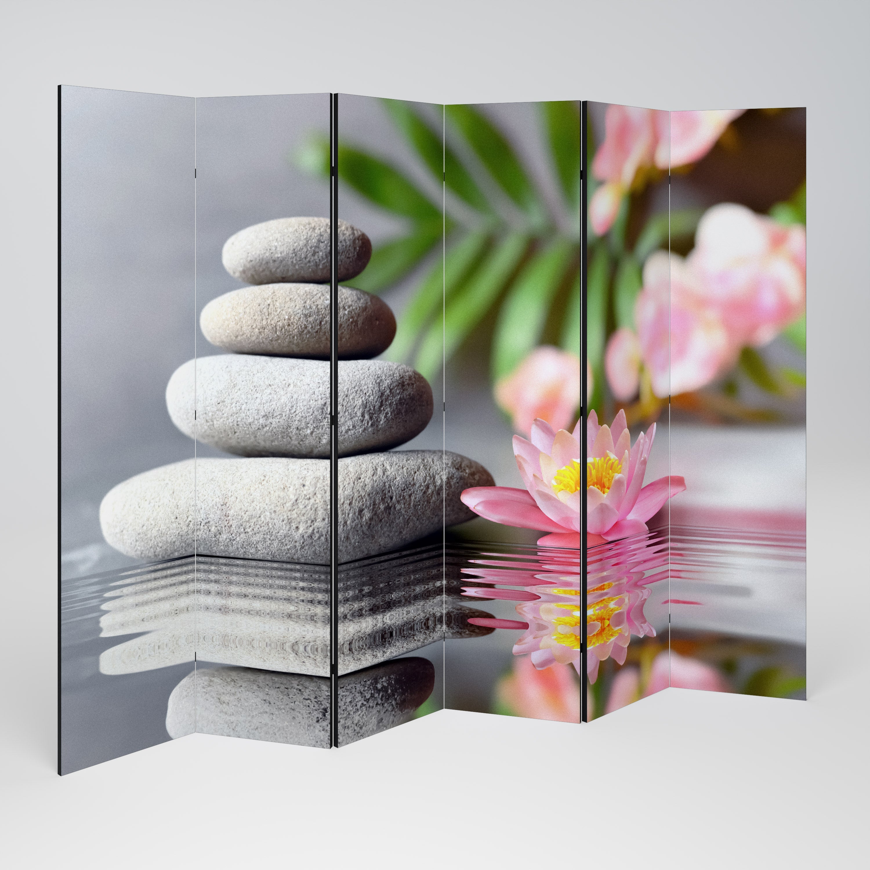 CALMING REFLECTIONS Dekorativer 6-teiliger Raumteiler