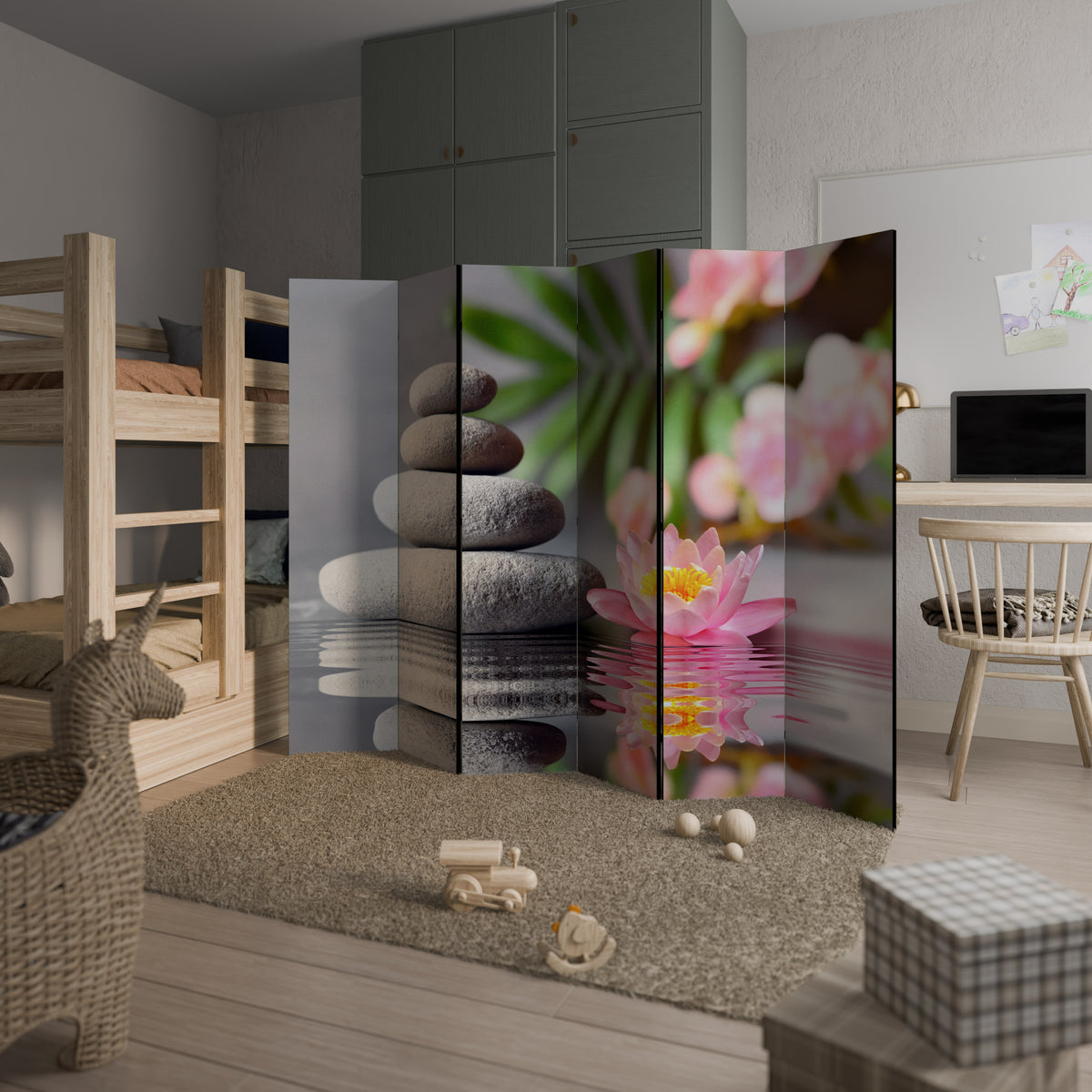 CALMING REFLECTIONS 6-Panel Room Divider