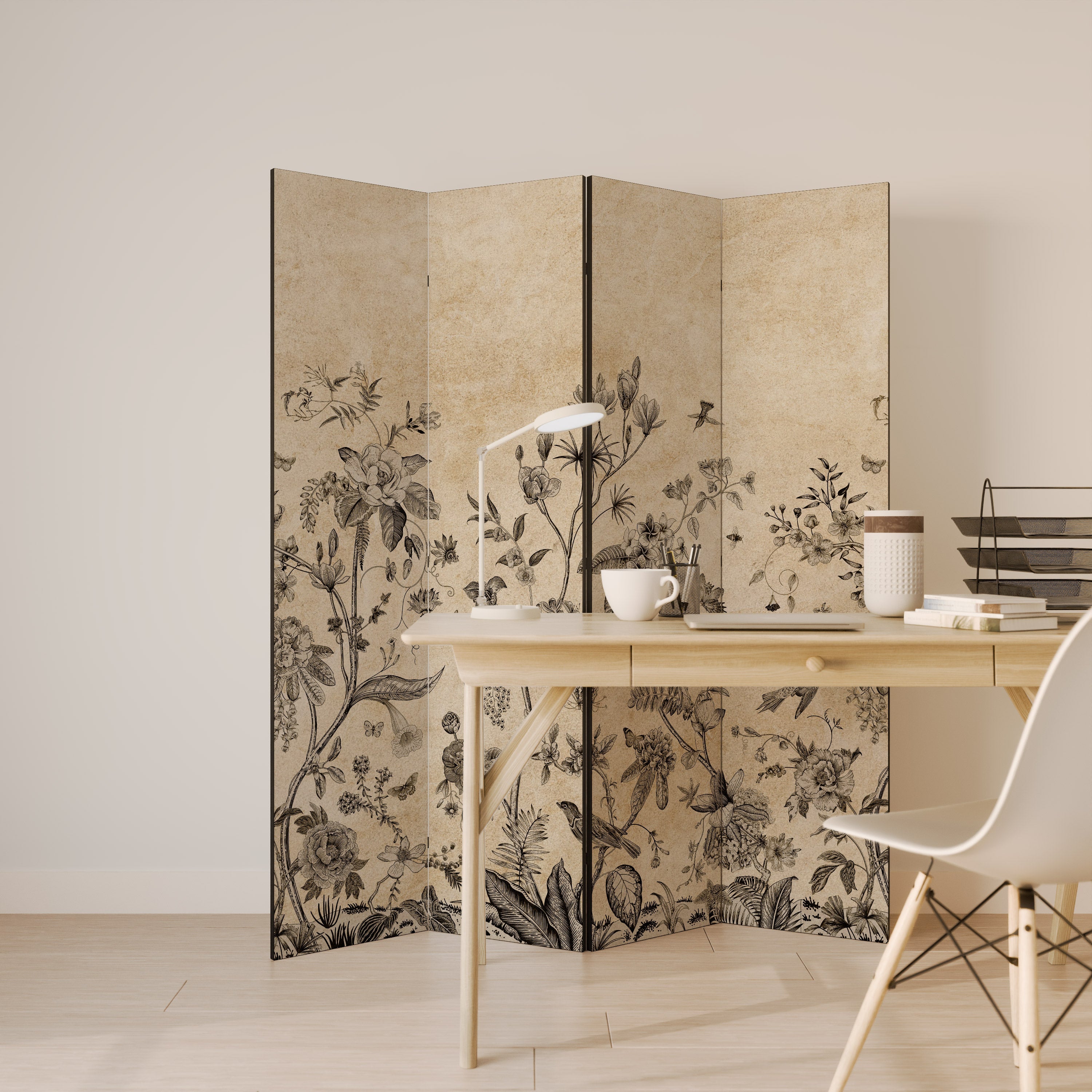 GLADE ESSENCE Dekorativer 4-teiliger Raumteiler