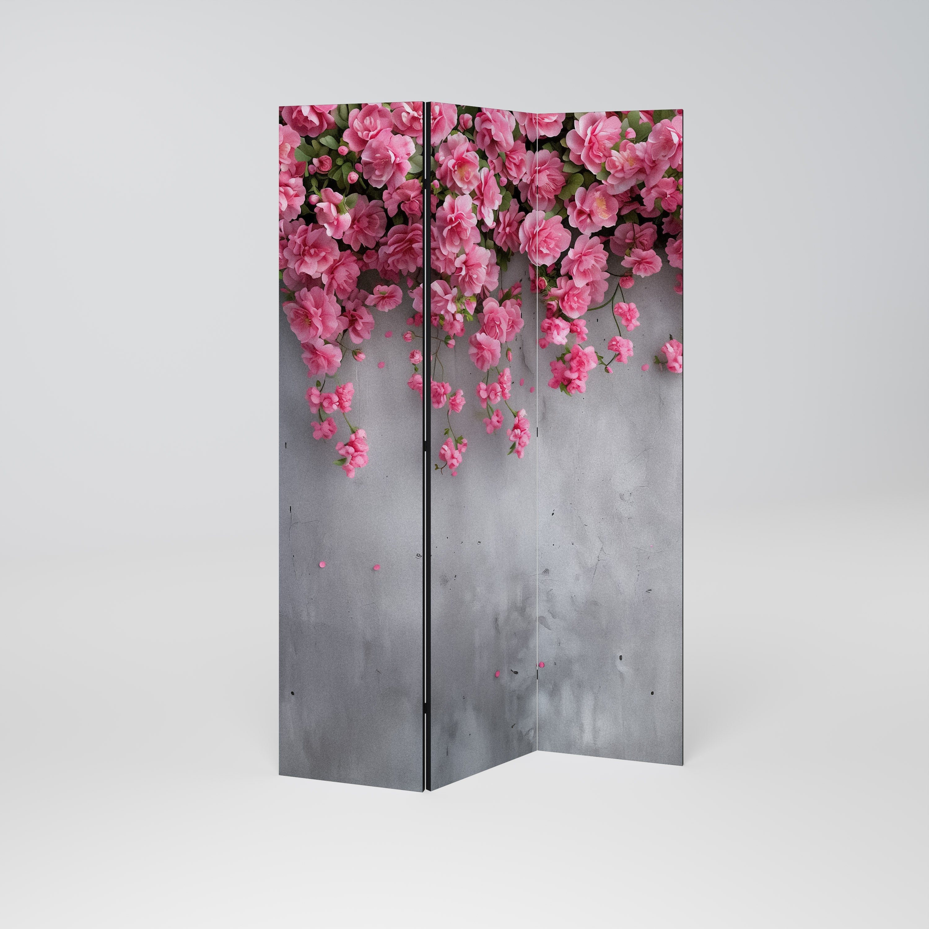 SERENE FLOWER FOLD Dekorativer 3-teiliger Raumteiler