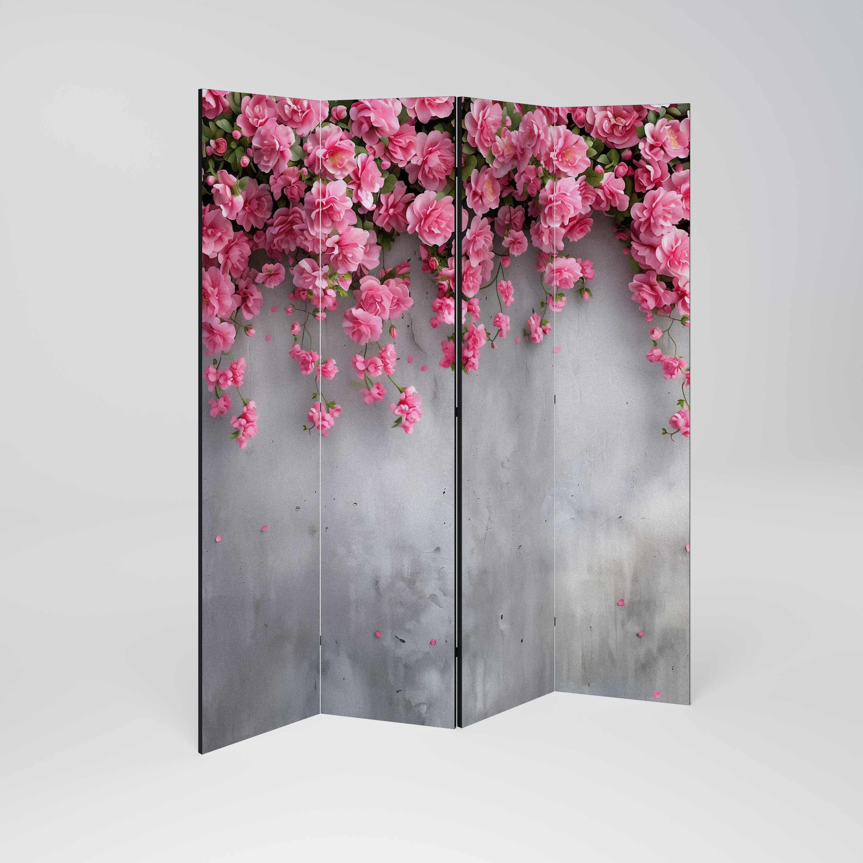 SERENE FLOWER FOLD Dekorativer 4-teiliger Raumteiler