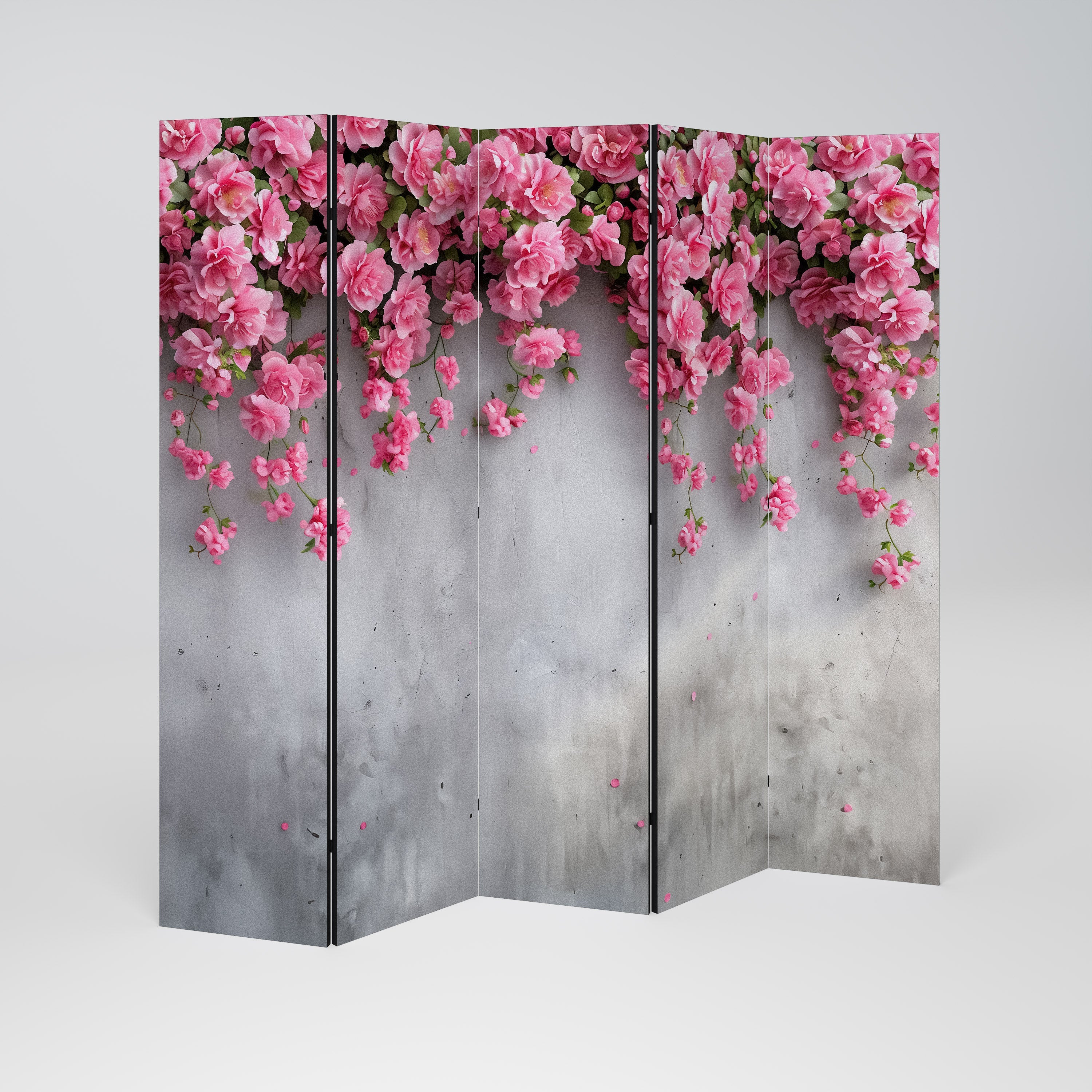 SERENE FLOWER FOLD Dekorativer 5-teiliger Raumteiler