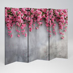 SERENE FLOWER FOLD Decorative 6-Panel Room Divider