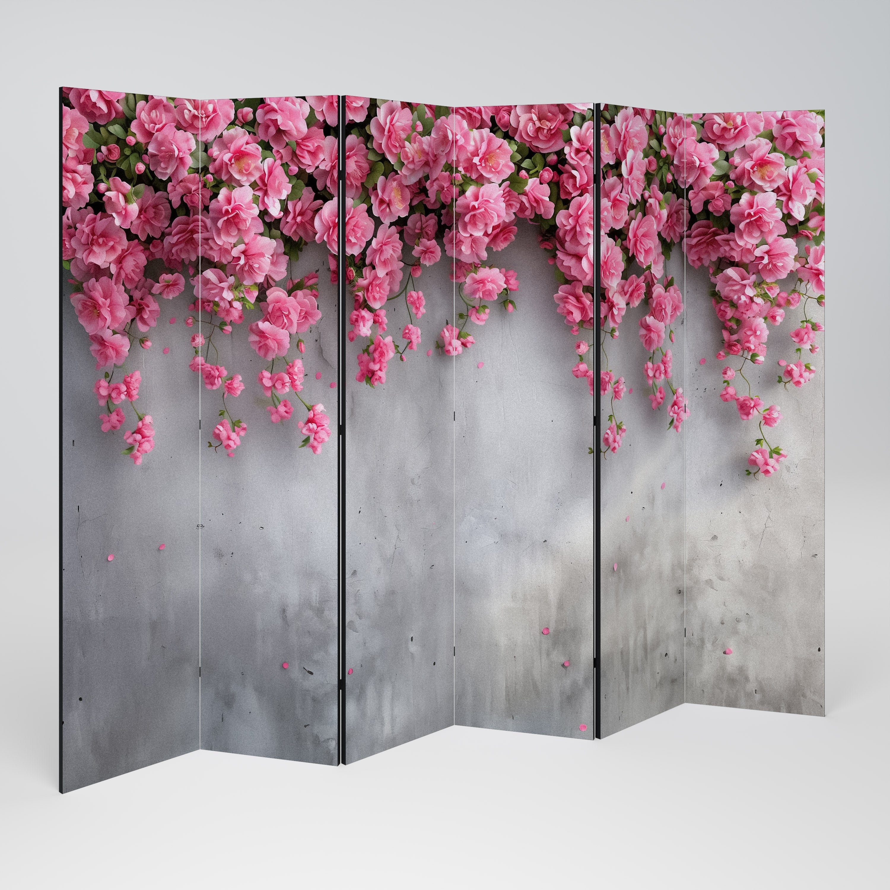 SERENE FLOWER FOLD Dekorativer 6-teiliger Raumteiler