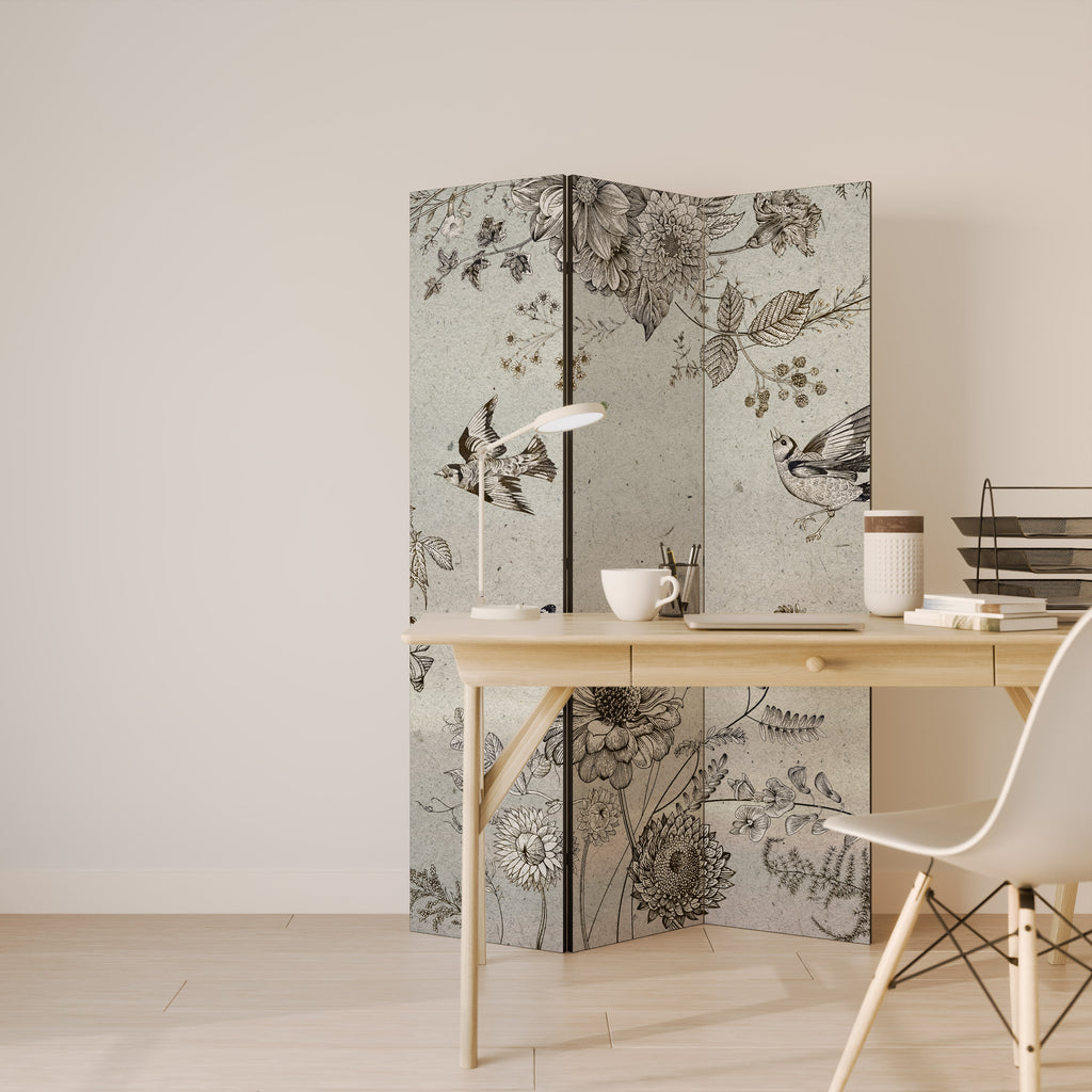 FLY ME TO THE SUN 3-Panel Room Divider