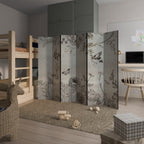 FLY ME TO THE SUN Decorative 6-Panel Room Divider