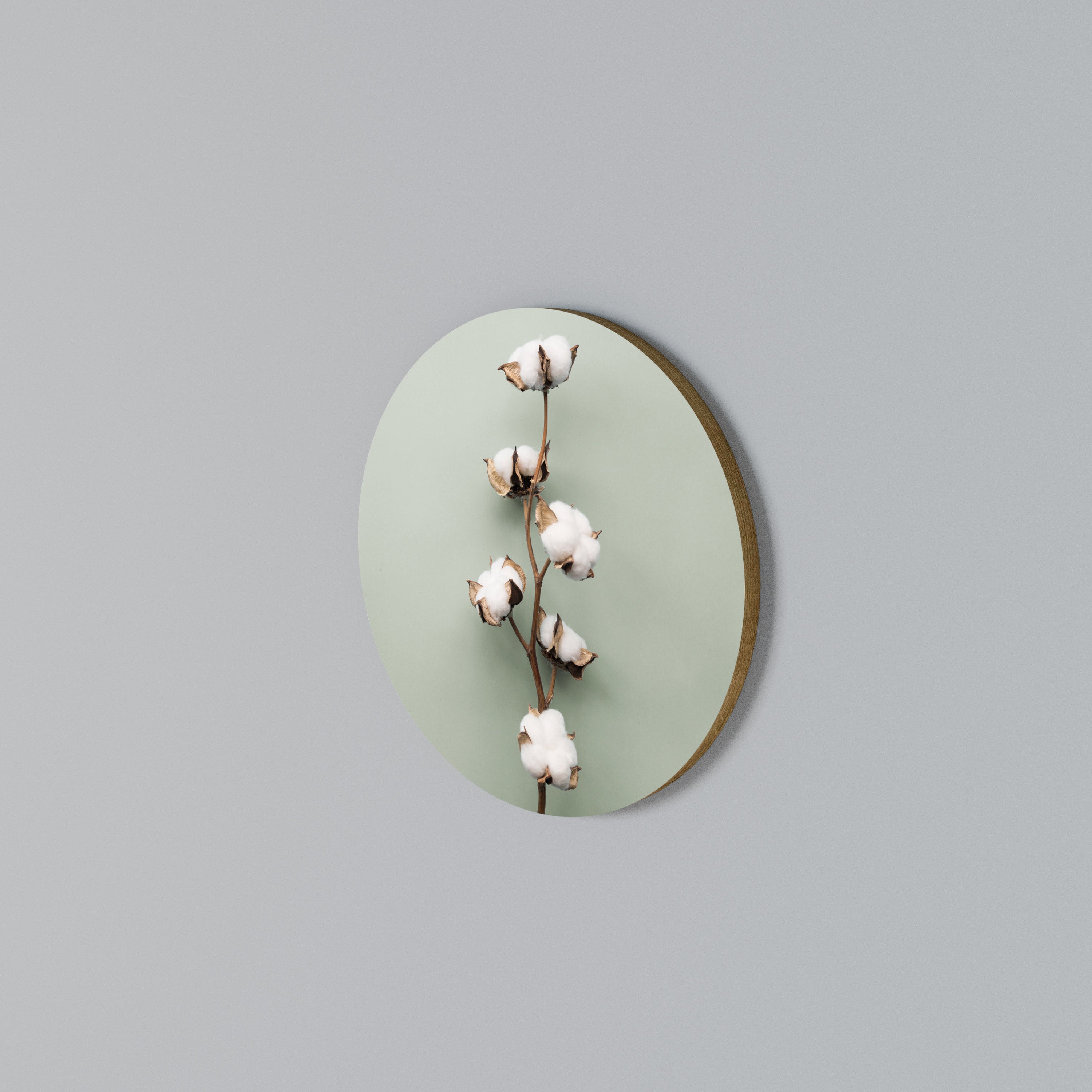 COTTON DREAMS UNFOLDED Rundes Wandbild