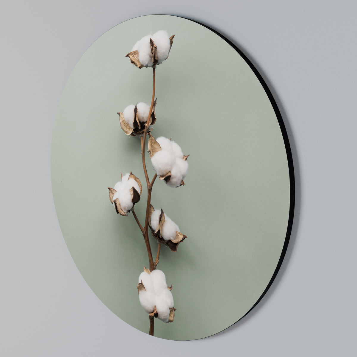 COTTON DREAMS UNFOLDED Rundes Wandbild