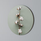 COTTON DREAMS UNFOLDED Round Wall Art