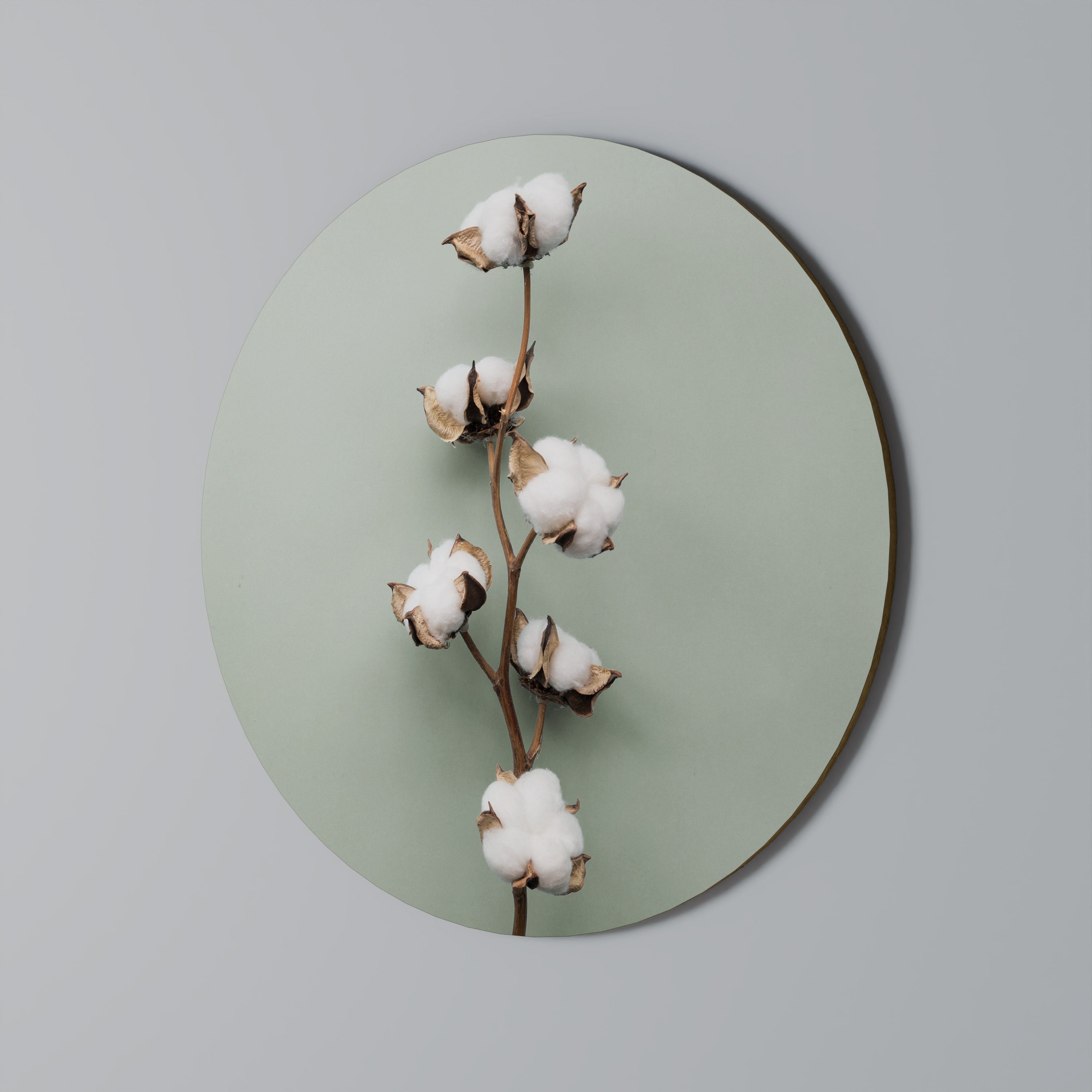 Runde Wandkunst „Cotton Dreams Unfolded“