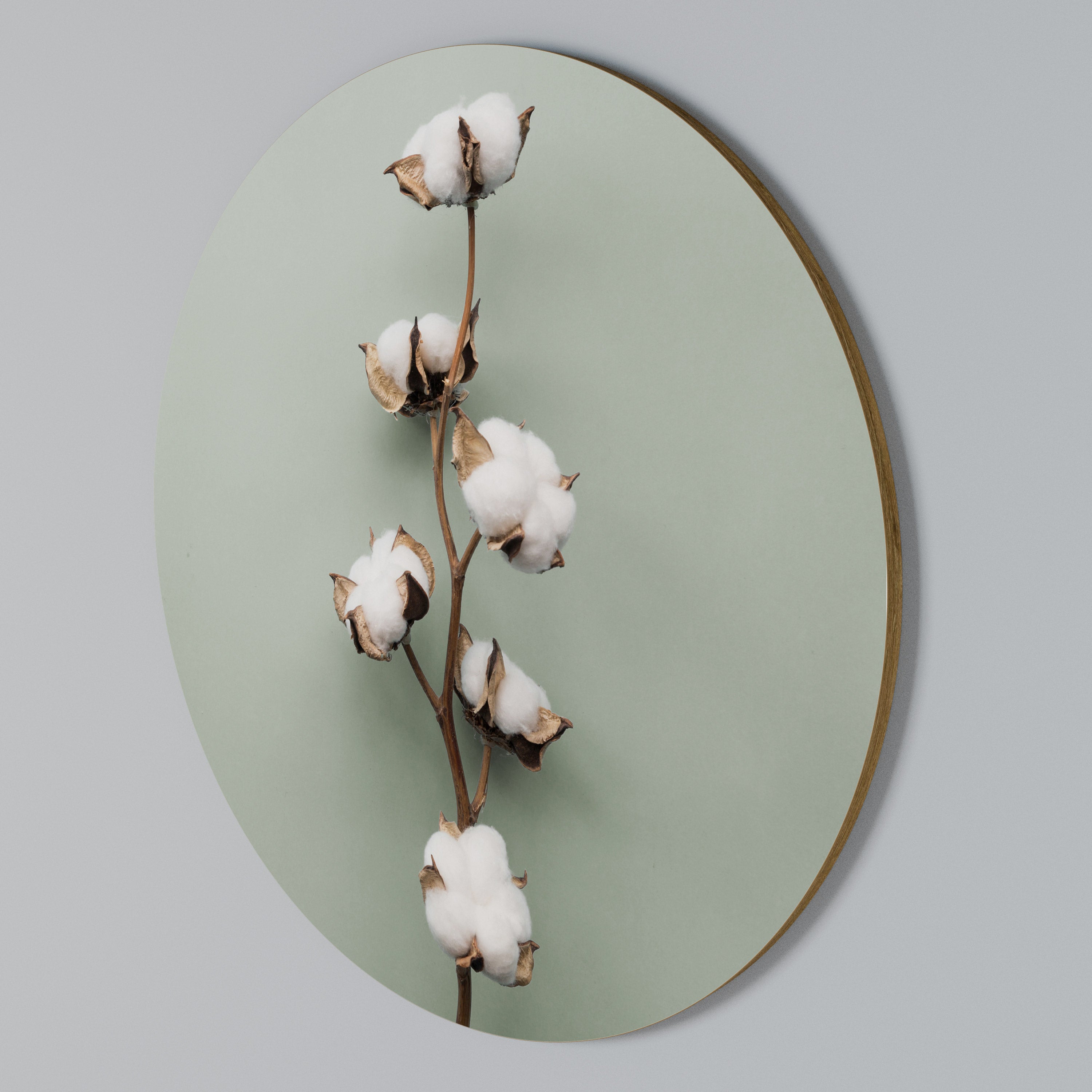 COTTON DREAMS UNFOLDED Rundes Wandbild