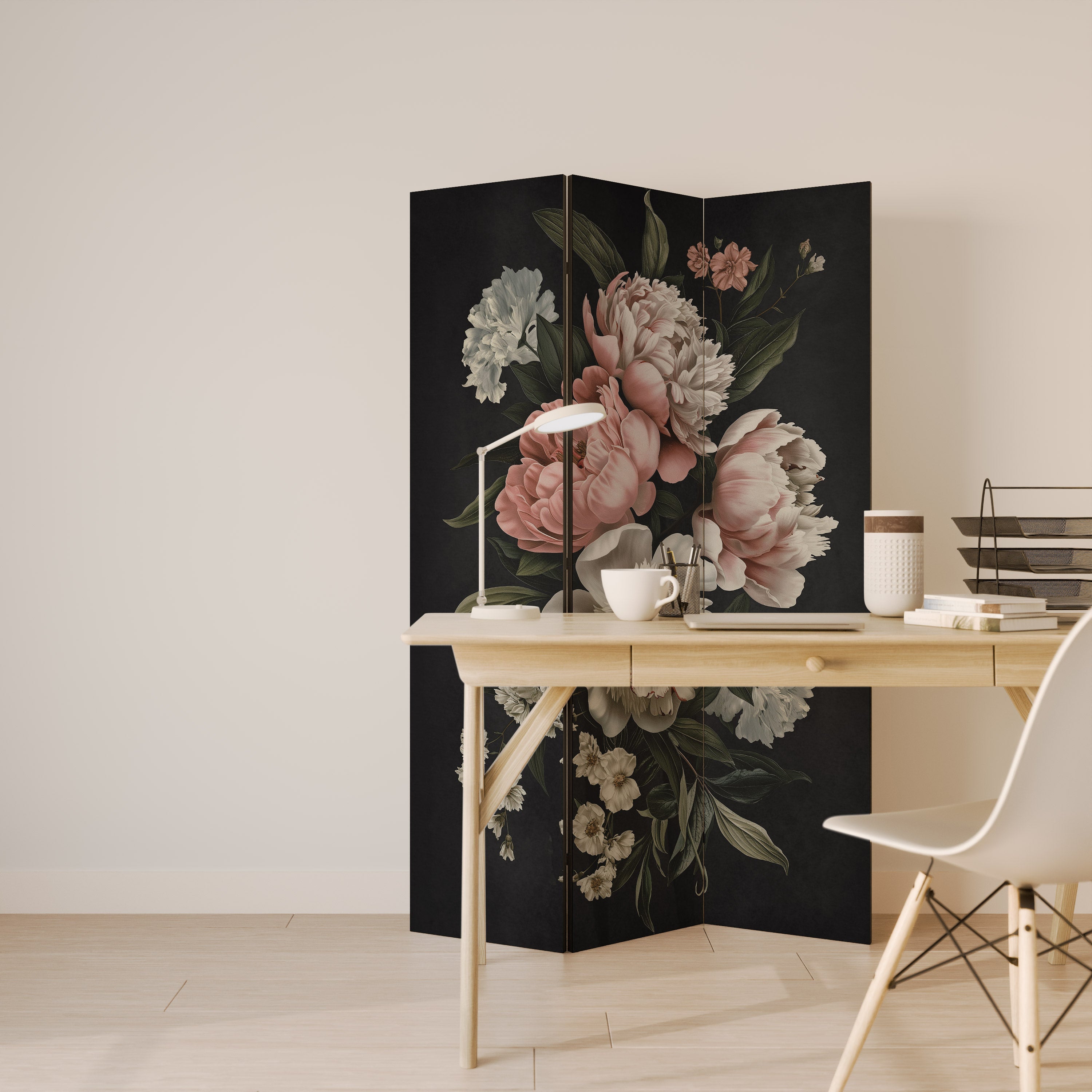 LUSH ELEGANCE Dekorativer 3-teiliger Raumteiler