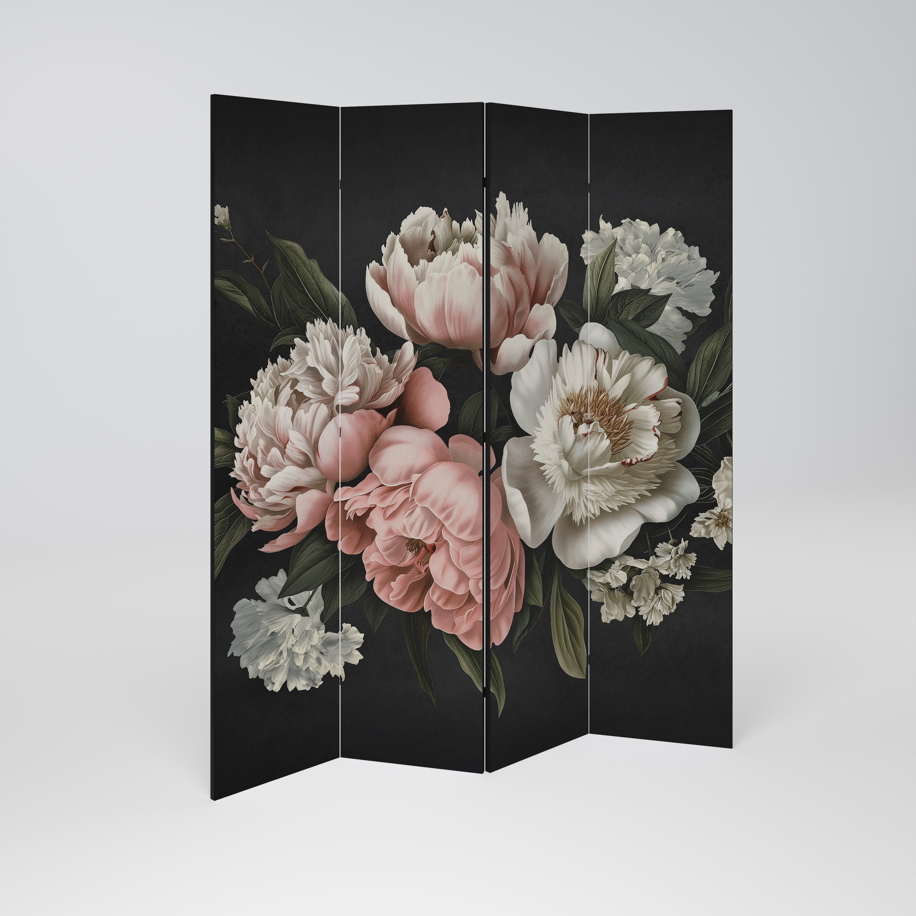 LUSH ELEGANCE Dekorativer 4-teiliger Raumteiler