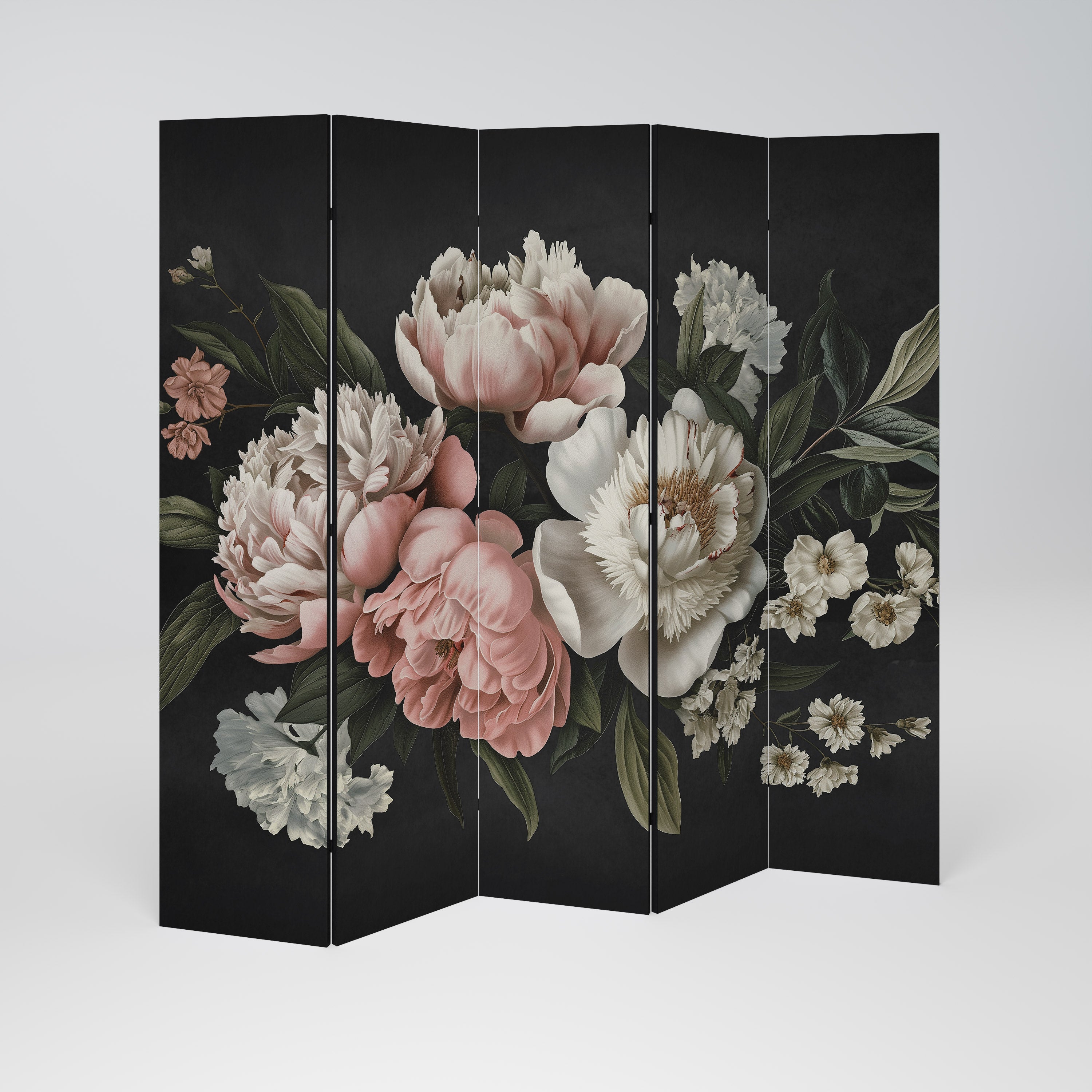 LUSH ELEGANCE Dekorativer 5-teiliger Raumteiler