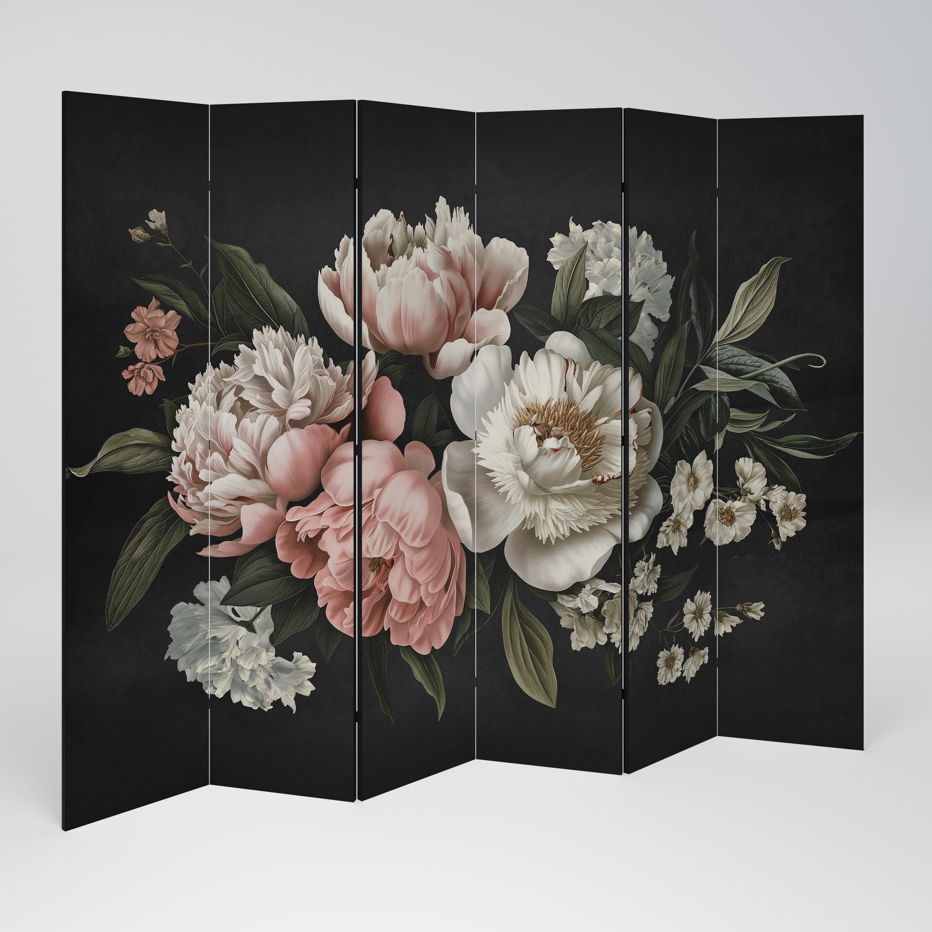 LUSH ELEGANCE Dekorativer 6-teiliger Raumteiler