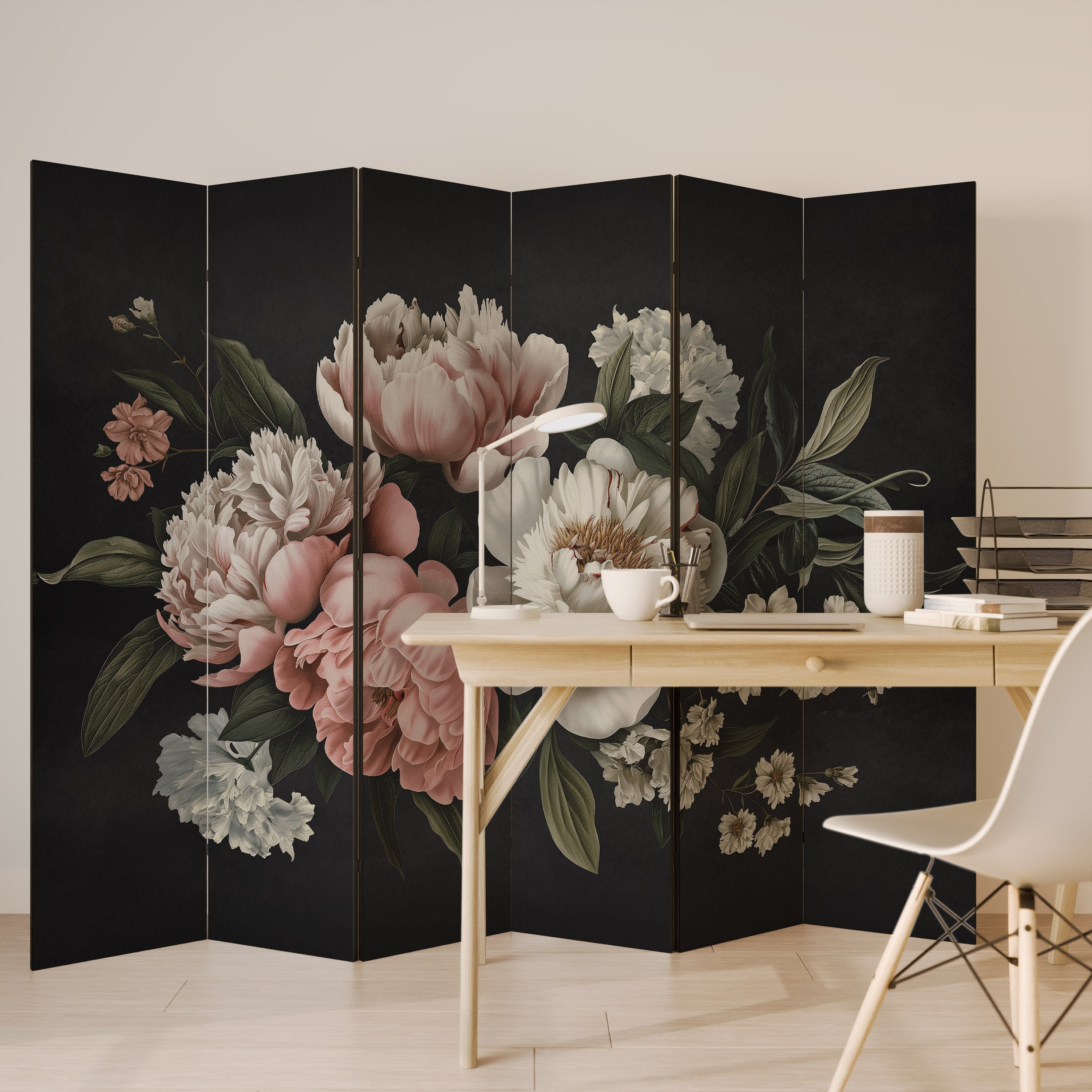 LUSH ELEGANCE Dekorativer 6-teiliger Raumteiler