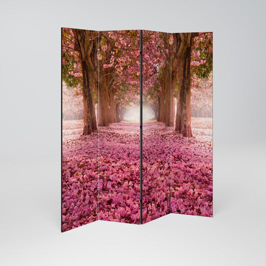 BLOSSOMING PATHWAYS 4-teiliger Paravent
