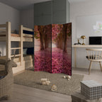 BLOSSOMING PATHWAYS Dekorativer Paravent - 4-teilig