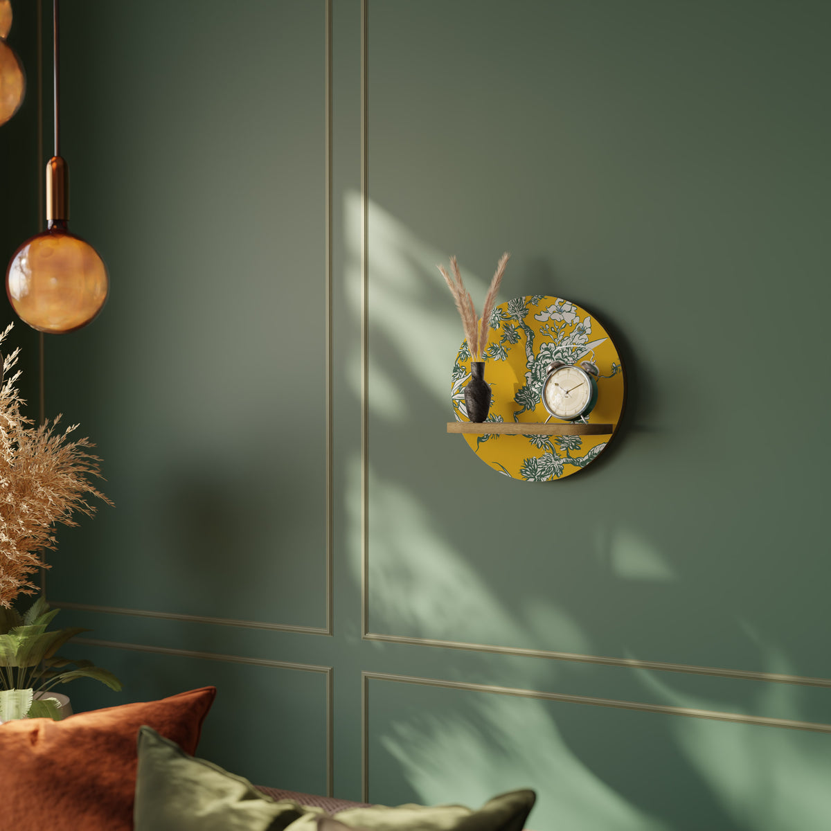 YELLOW CHINOISERIE Dekoratives Wandregal