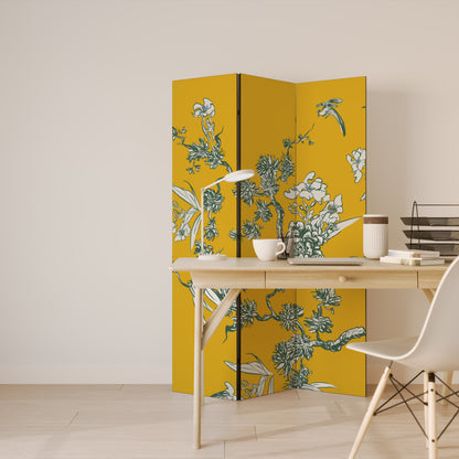 YELLOW CHINOISERIE 3-teiliger Paravent