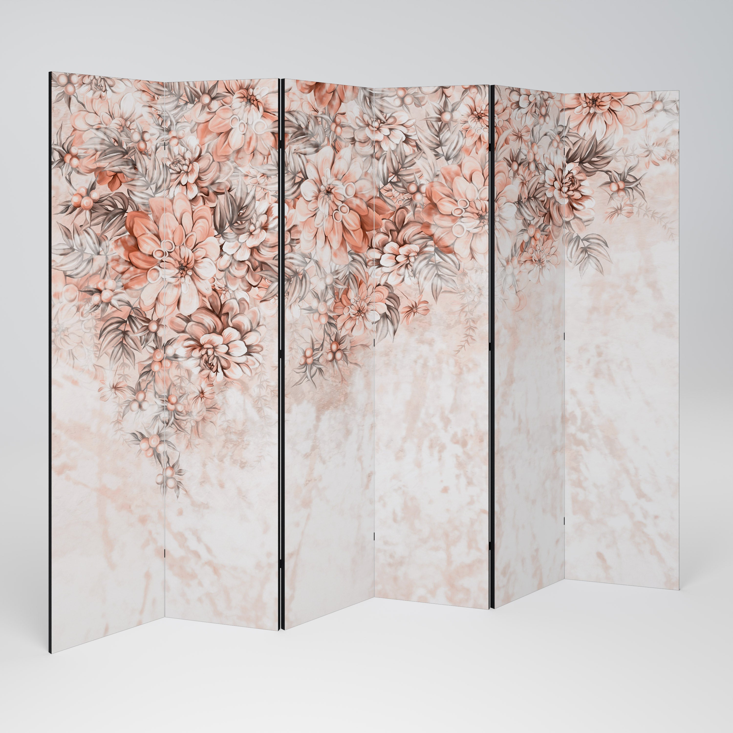 MARBLE GARDEN FANTASY Dekorativer 6-teiliger Raumteiler