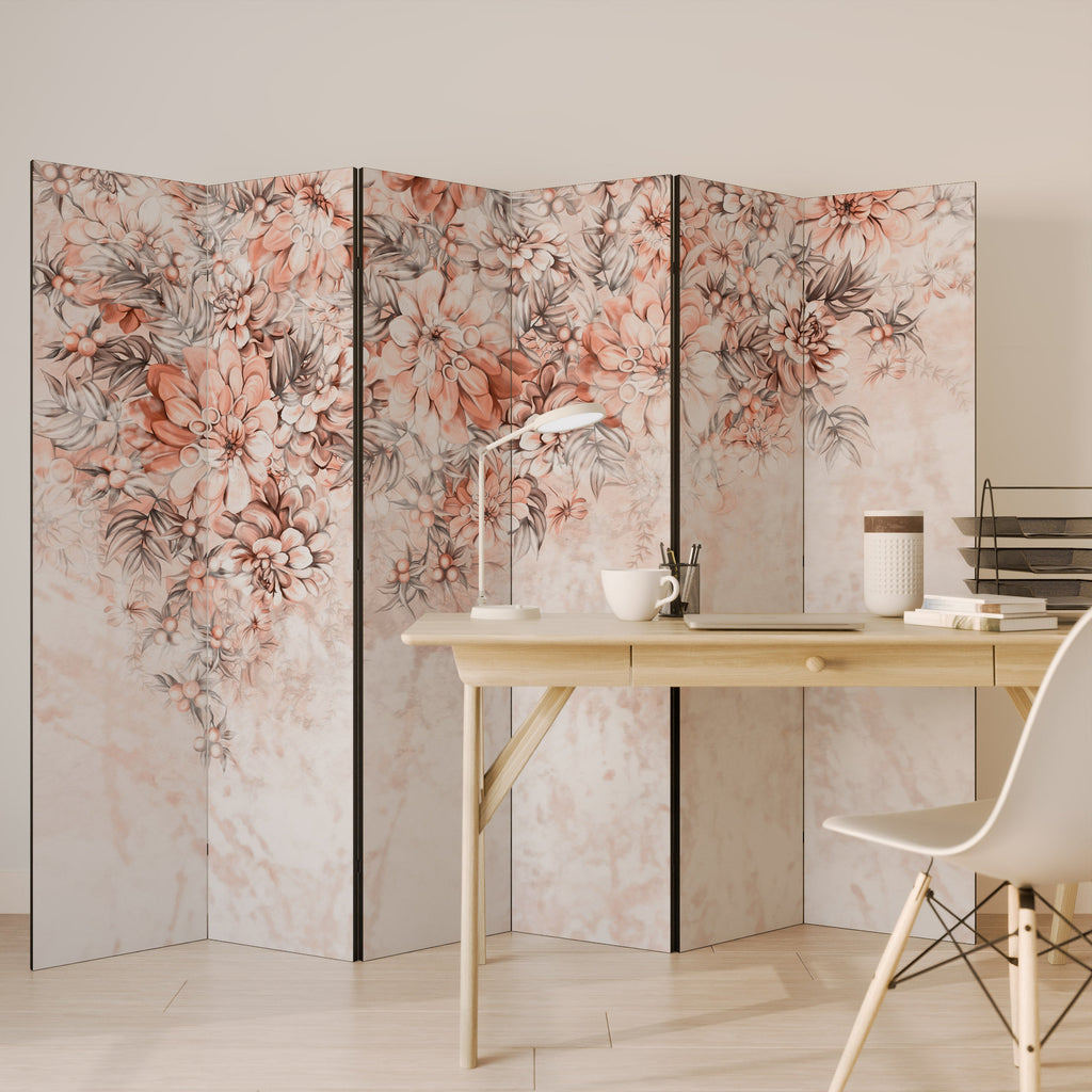 MARBLE GARDEN FANTASY Dekorativer 6-teiliger Raumteiler