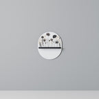 POPPY ALLURE Ovales Kunstregal in Schwarz