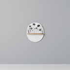 POPPY ALLURE Oval Art Shelf In Oak Effect