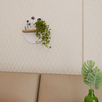 POPPY ALLURE Oval Art Shelf In Oak Effect