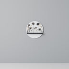 POPPY ALLURE Rundes Kunstregal in Schwarz