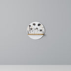 POPPY ALLURE Round Art Shelf In Oak Effect