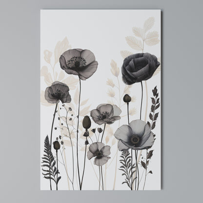 POPPY ALLURE Vertical Canvas Print