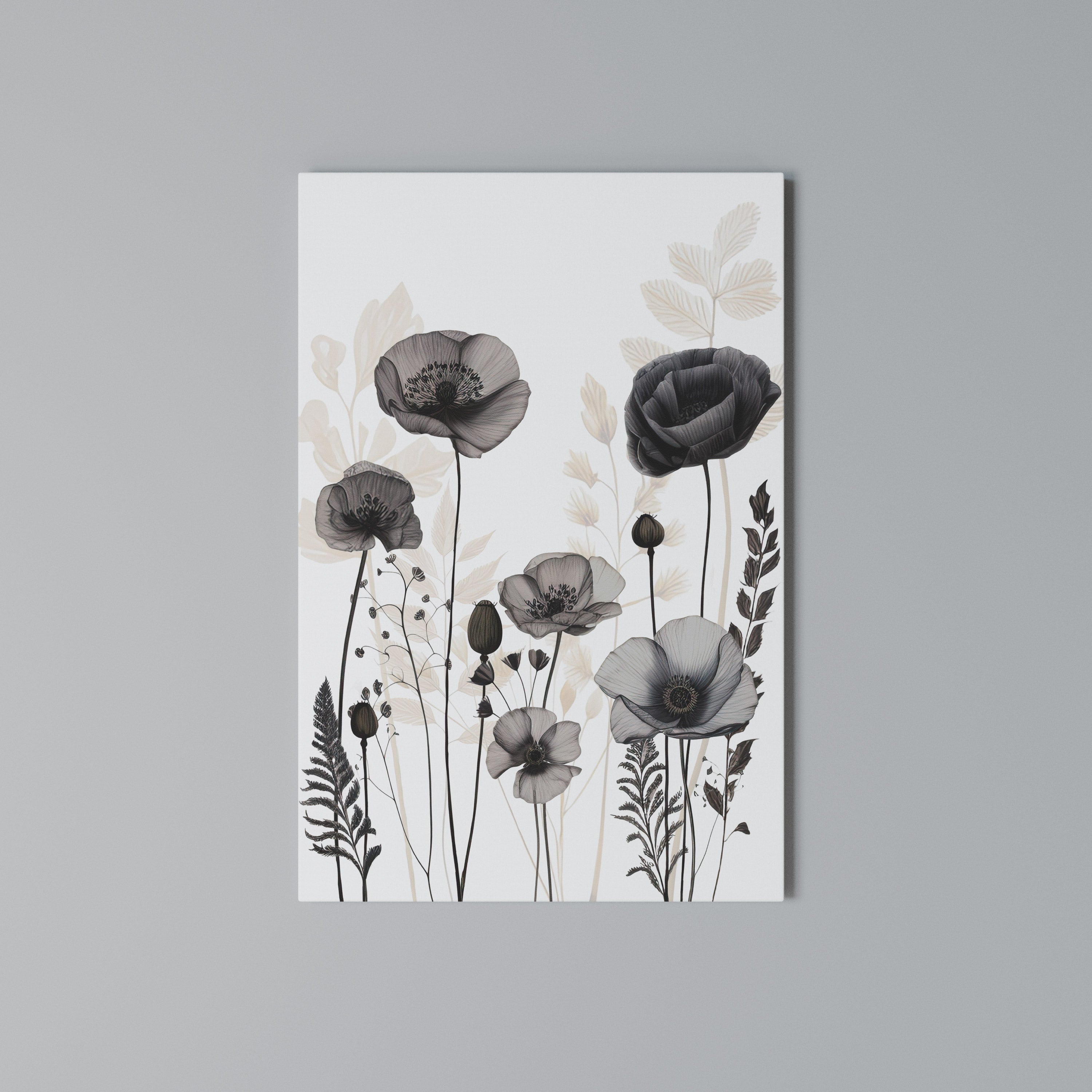 POPPY ALLURE Vertical Canvas Print