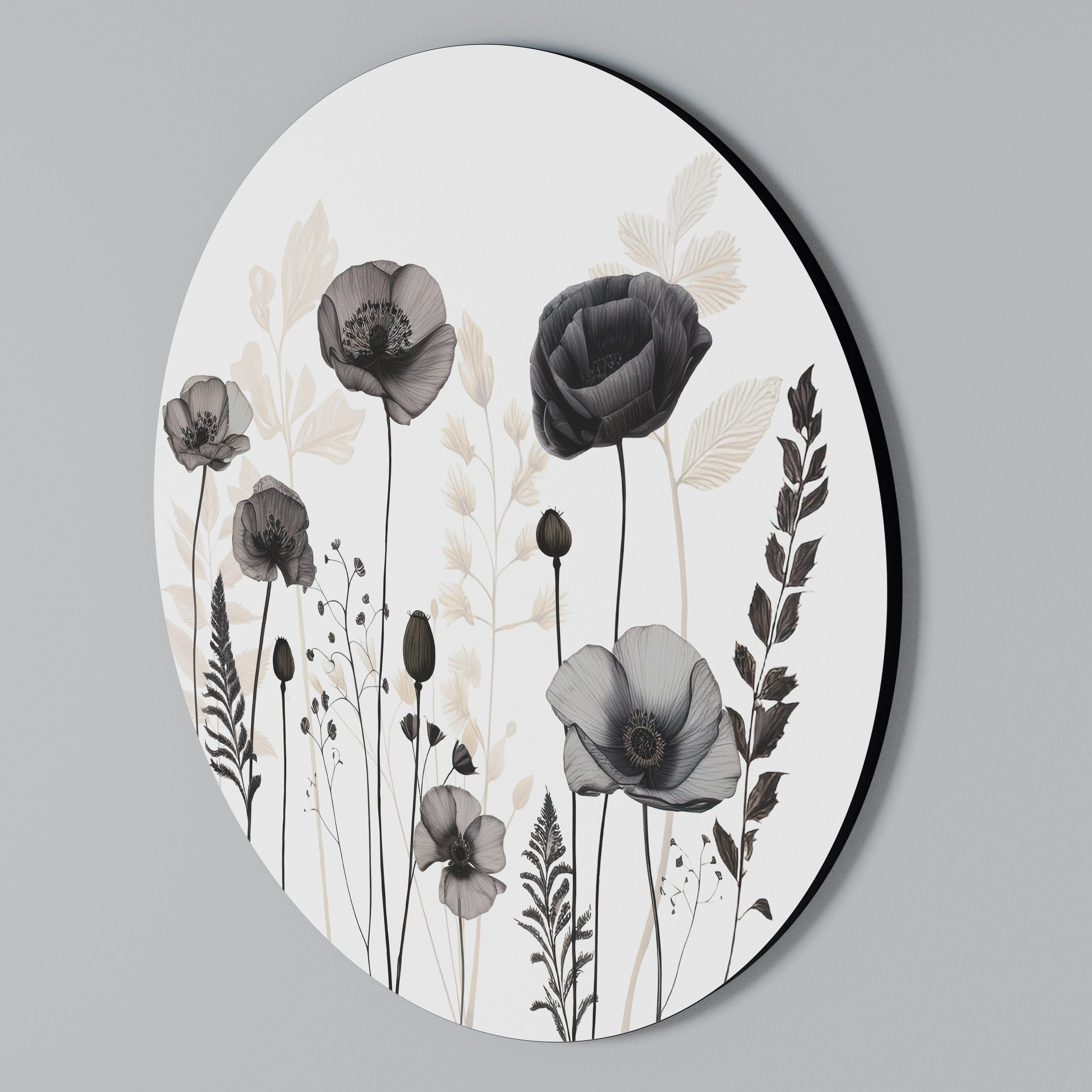 POPPY ALLURE Rundes Wandbild