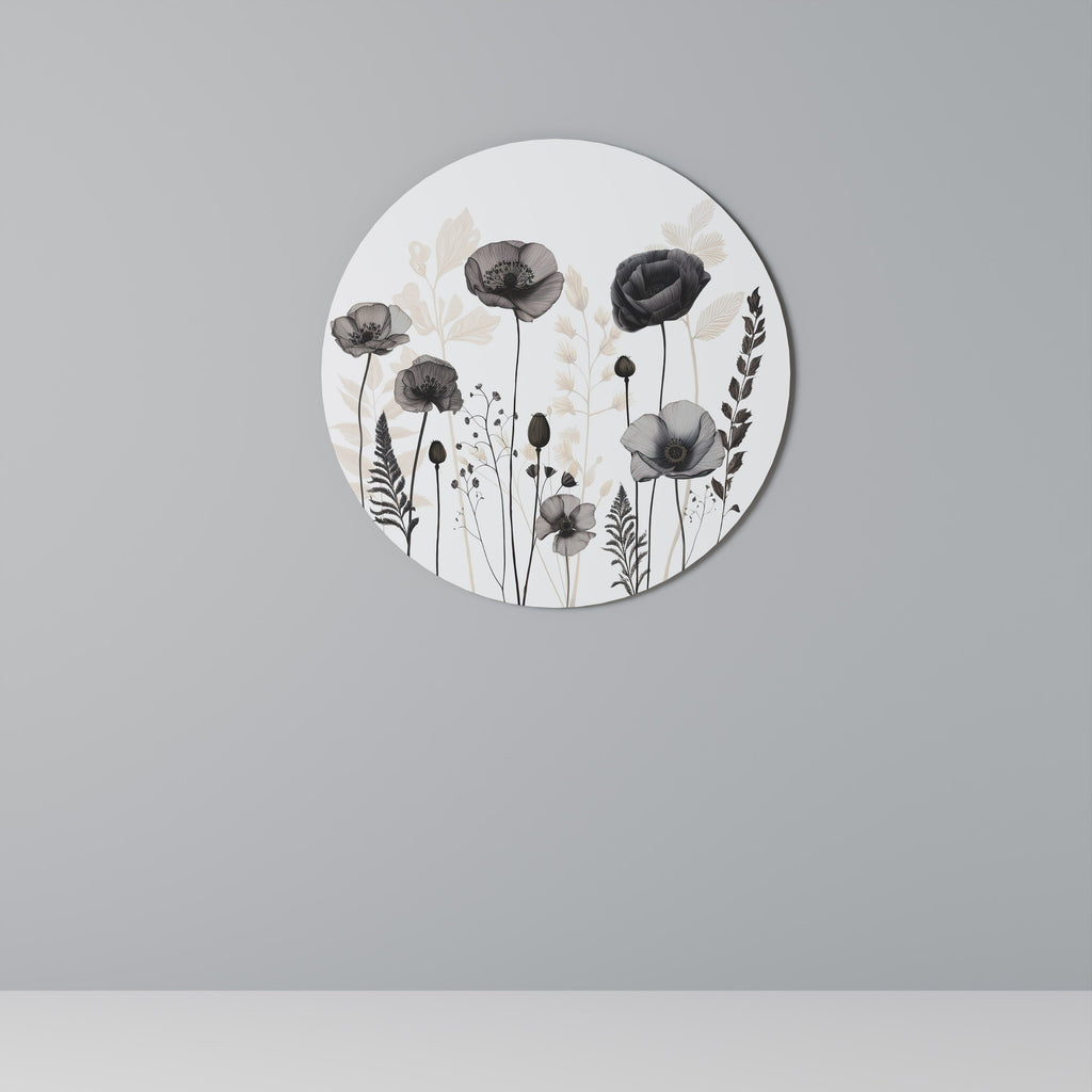Runde Wandkunst POPPY ALLURE