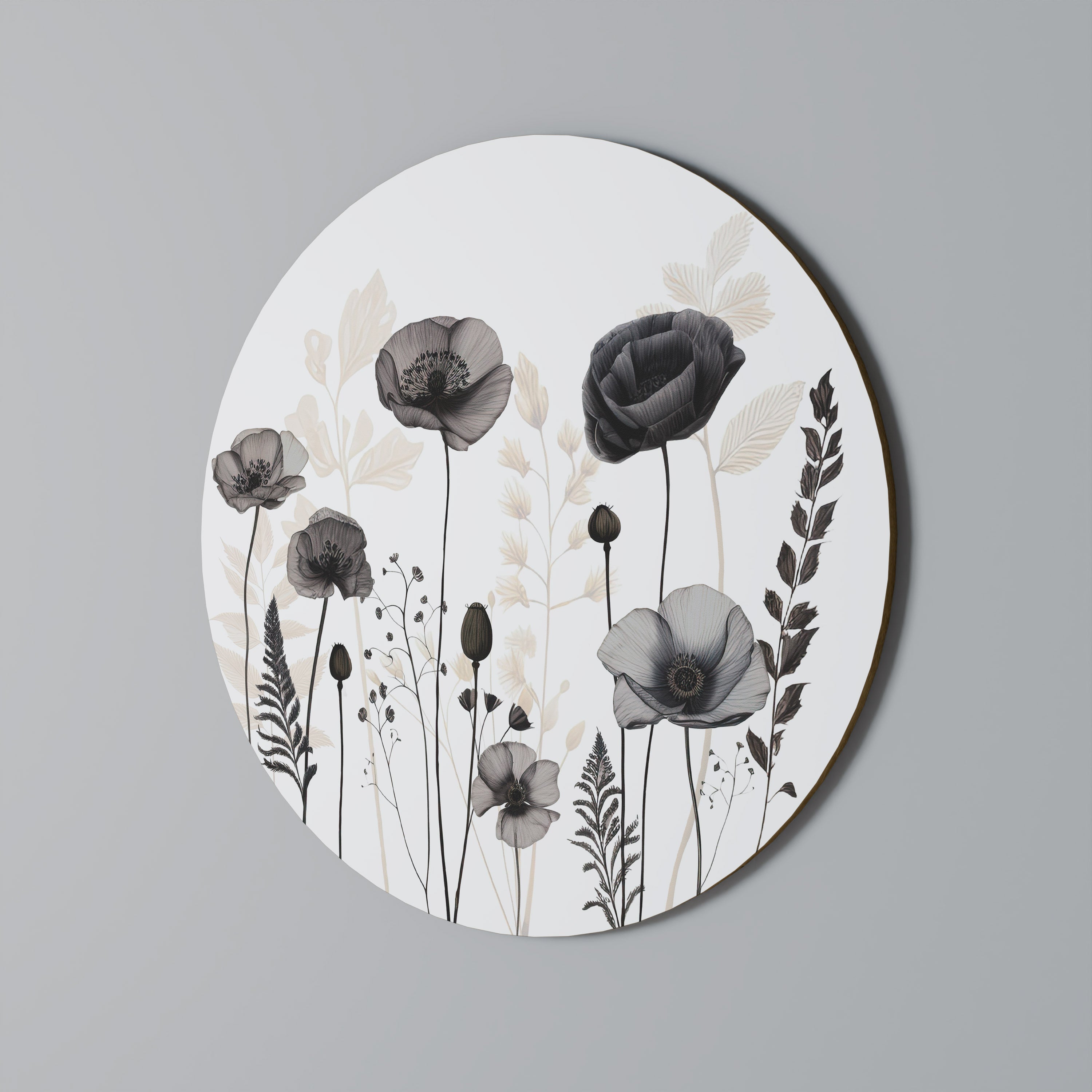 Runde Wandkunst POPPY ALLURE