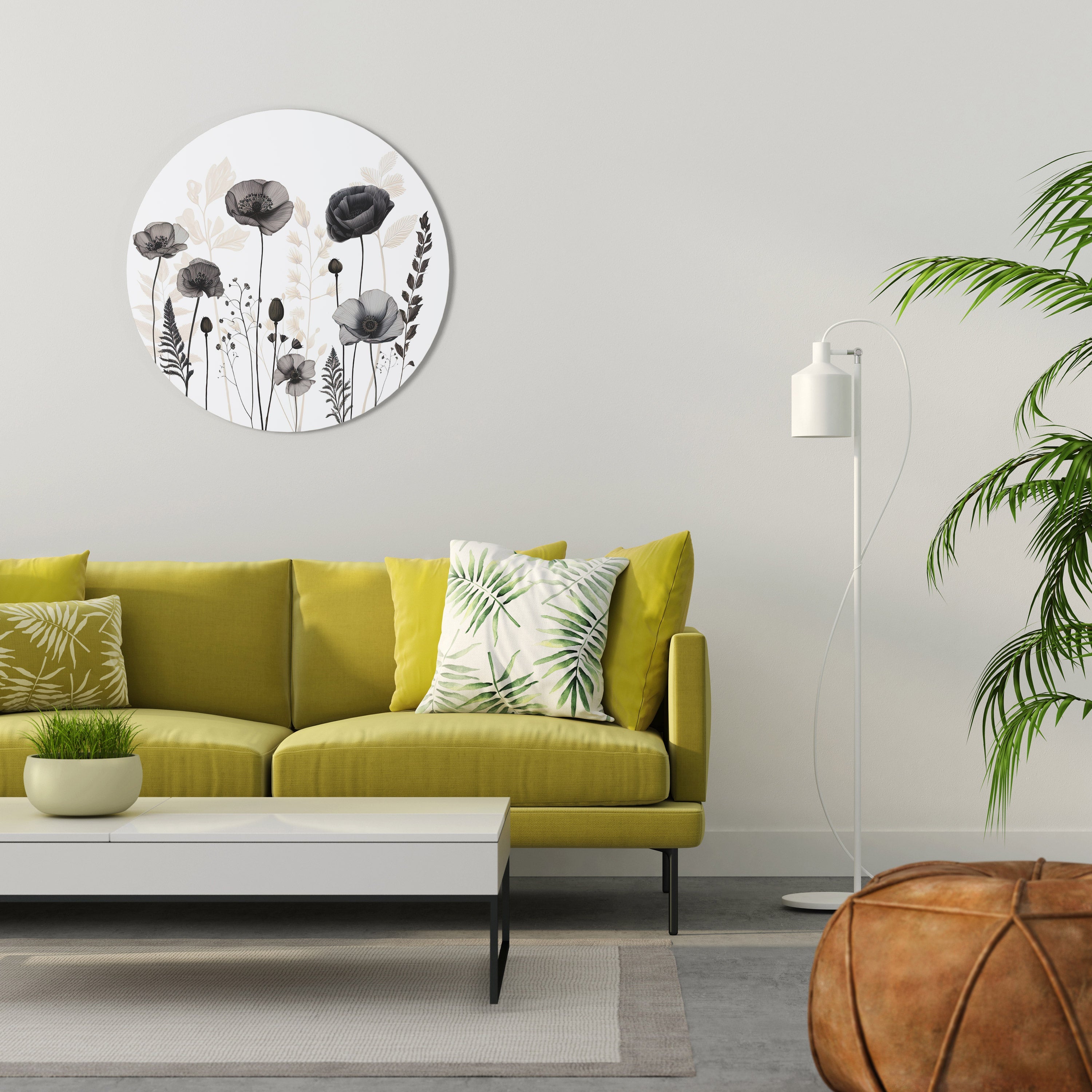 Runde Wandkunst POPPY ALLURE