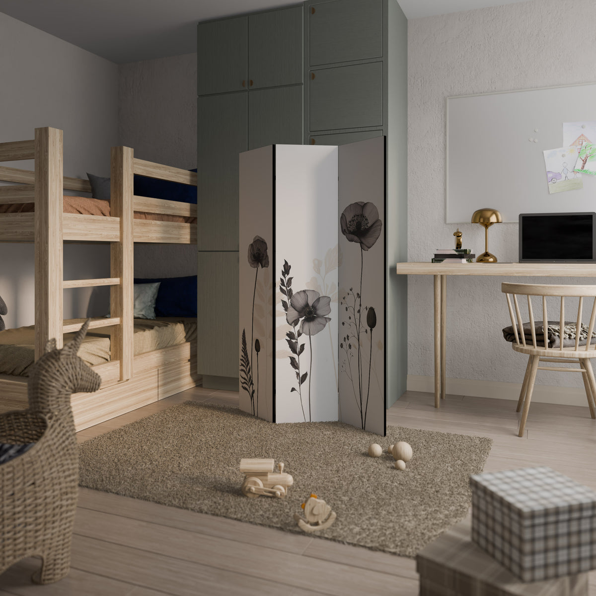POPPY ALLURE 3-teiliger Paravent