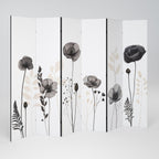 POPPY ALLURE Decorative 6-Panel Room Divider