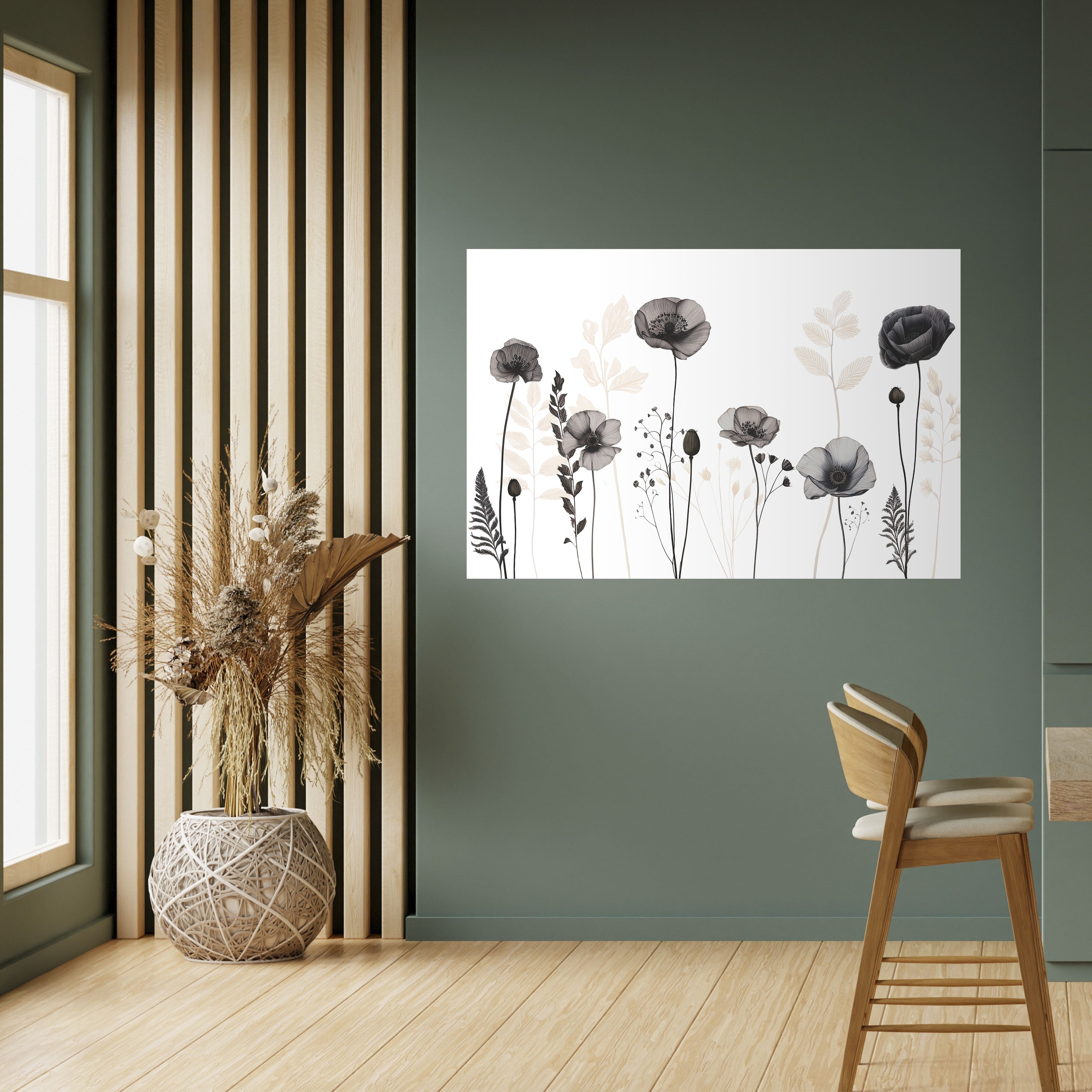 POPPY ALLURE Horizontales Poster zum Abziehen und Aufkleben