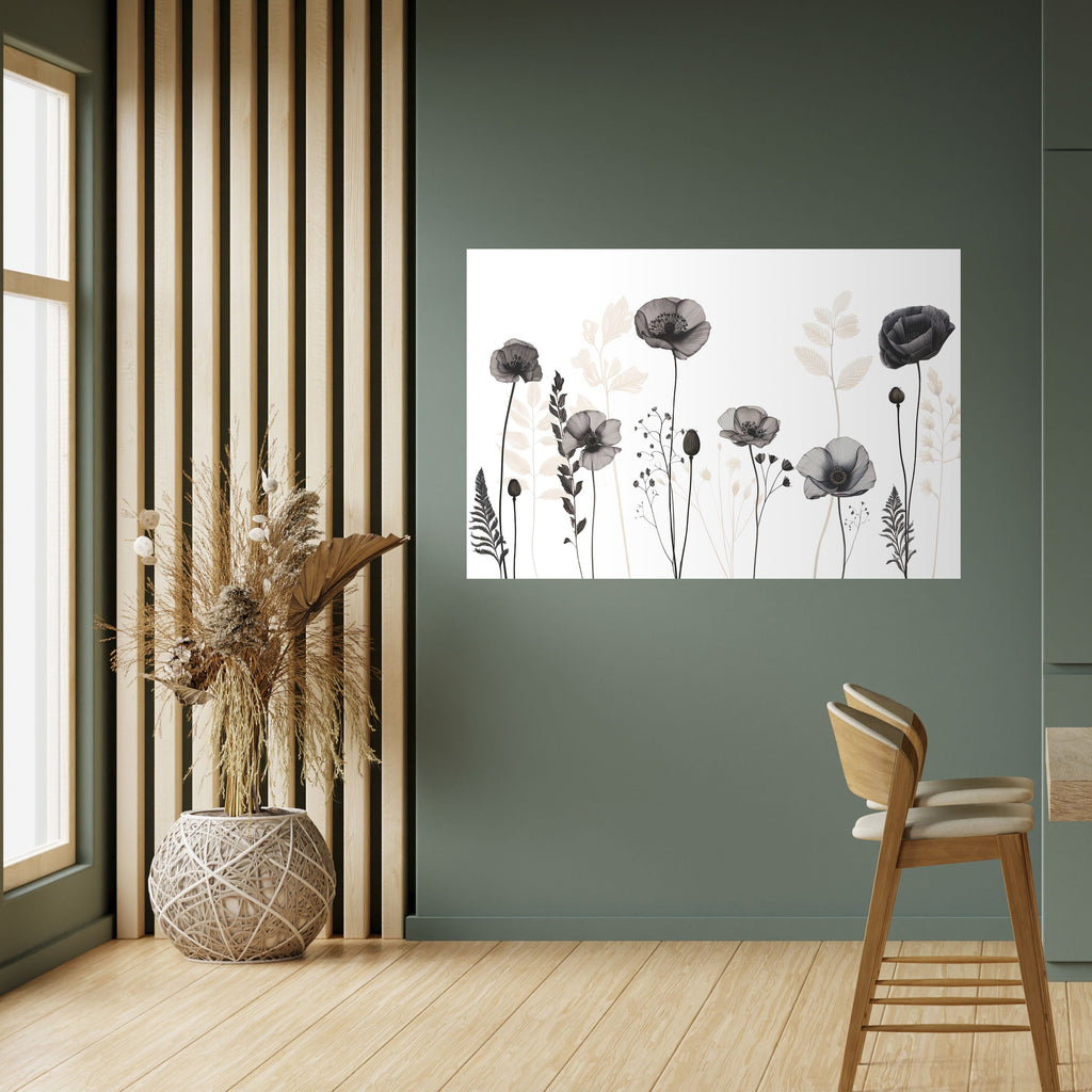 POPPY ALLURE Horizontales Poster zum Abziehen und Aufkleben