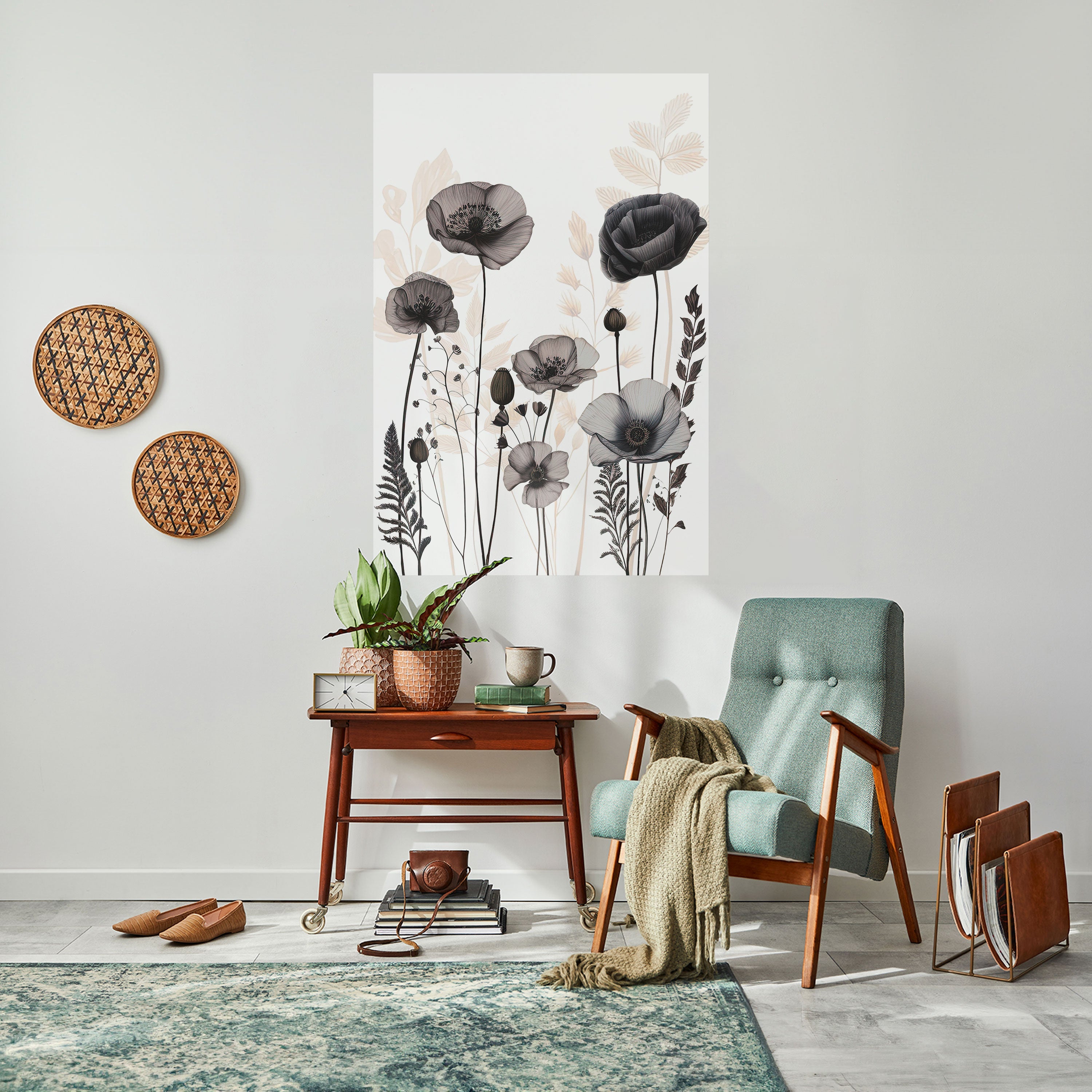 POPPY ALLURE Vertikales Poster zum Abziehen und Aufkleben