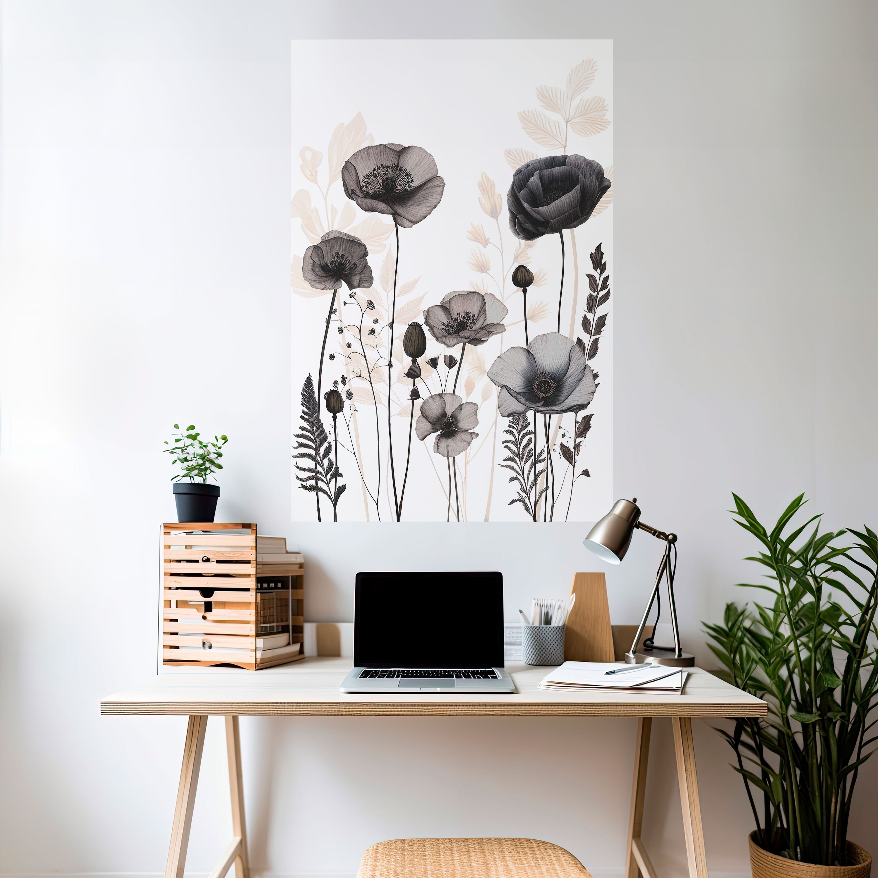 POPPY ALLURE Vertikales Poster zum Abziehen und Aufkleben