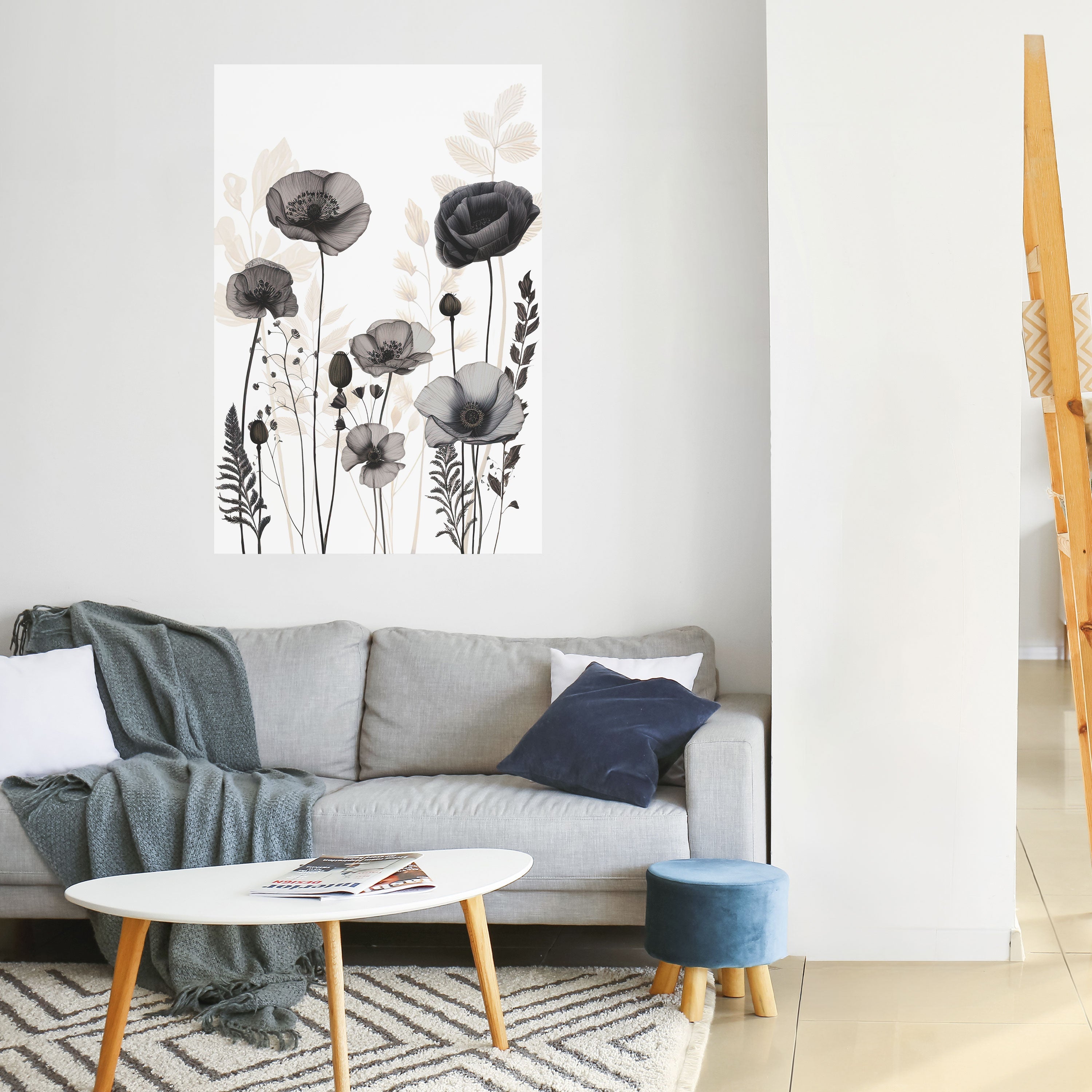 POPPY ALLURE Vertikales Poster zum Abziehen und Aufkleben