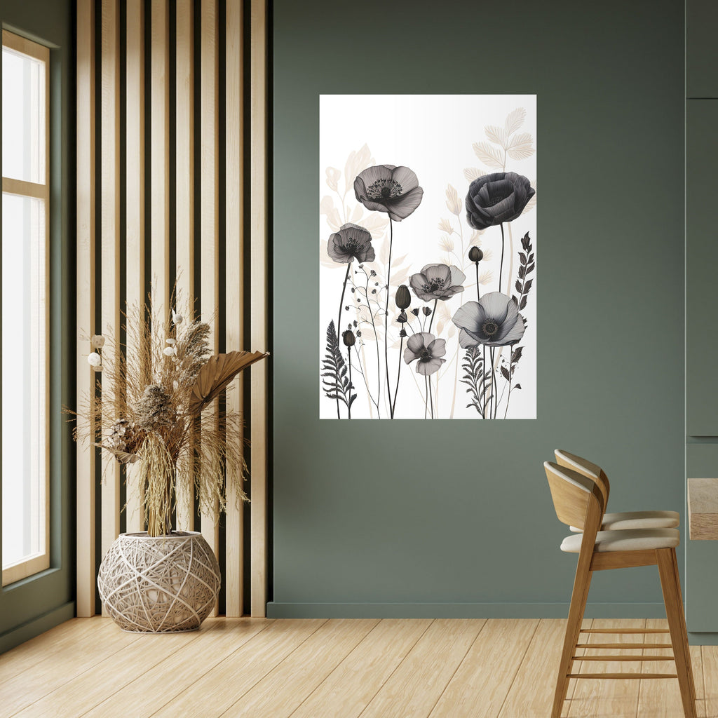 POPPY ALLURE Vertikales Poster zum Abziehen und Aufkleben