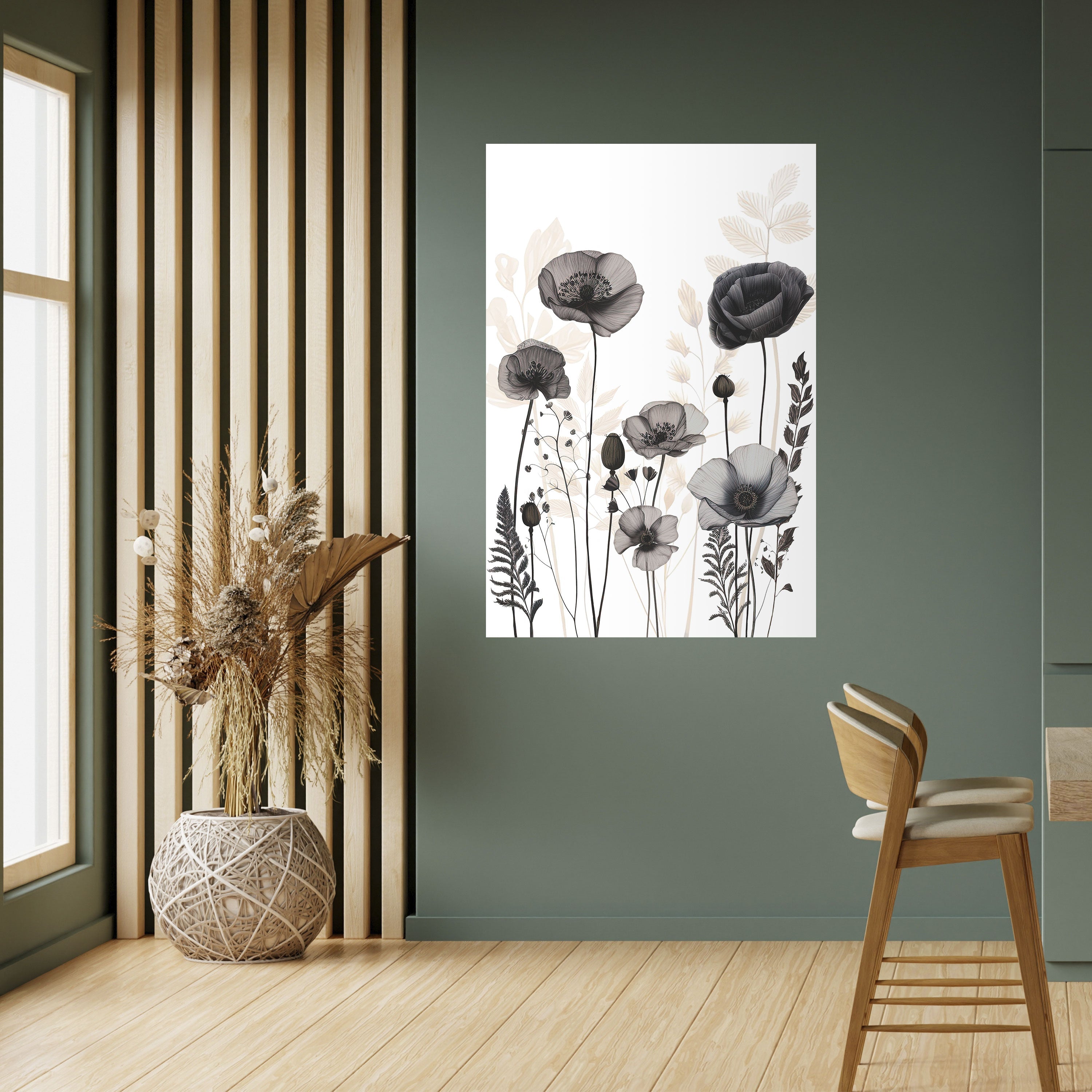 POPPY ALLURE Vertikales Poster zum Abziehen und Aufkleben