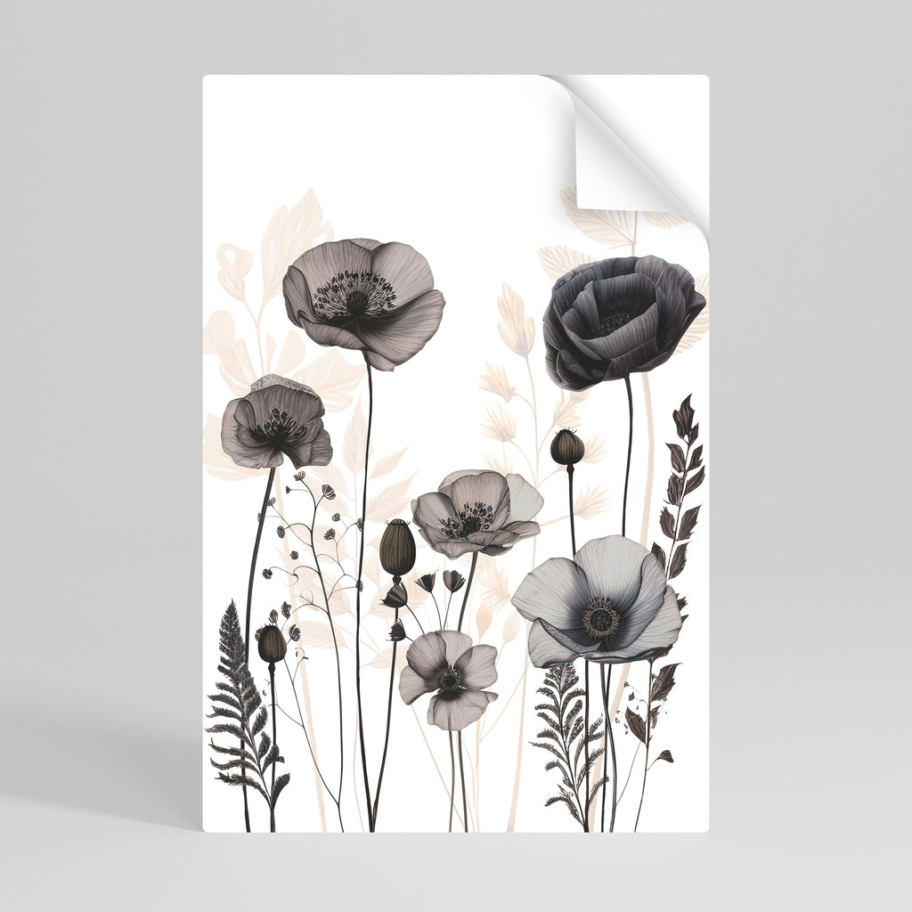 POPPY ALLURE Vertikales Poster zum Abziehen und Aufkleben