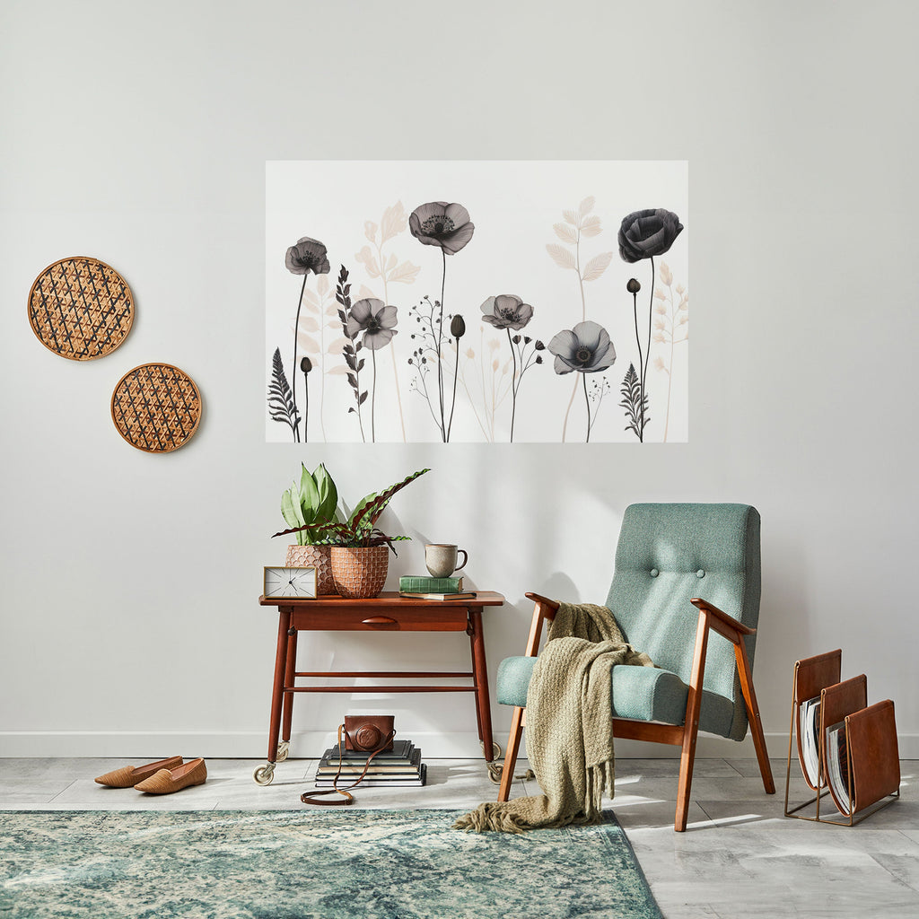 POPPY ALLURE Horizontales Poster zum Abziehen und Aufkleben