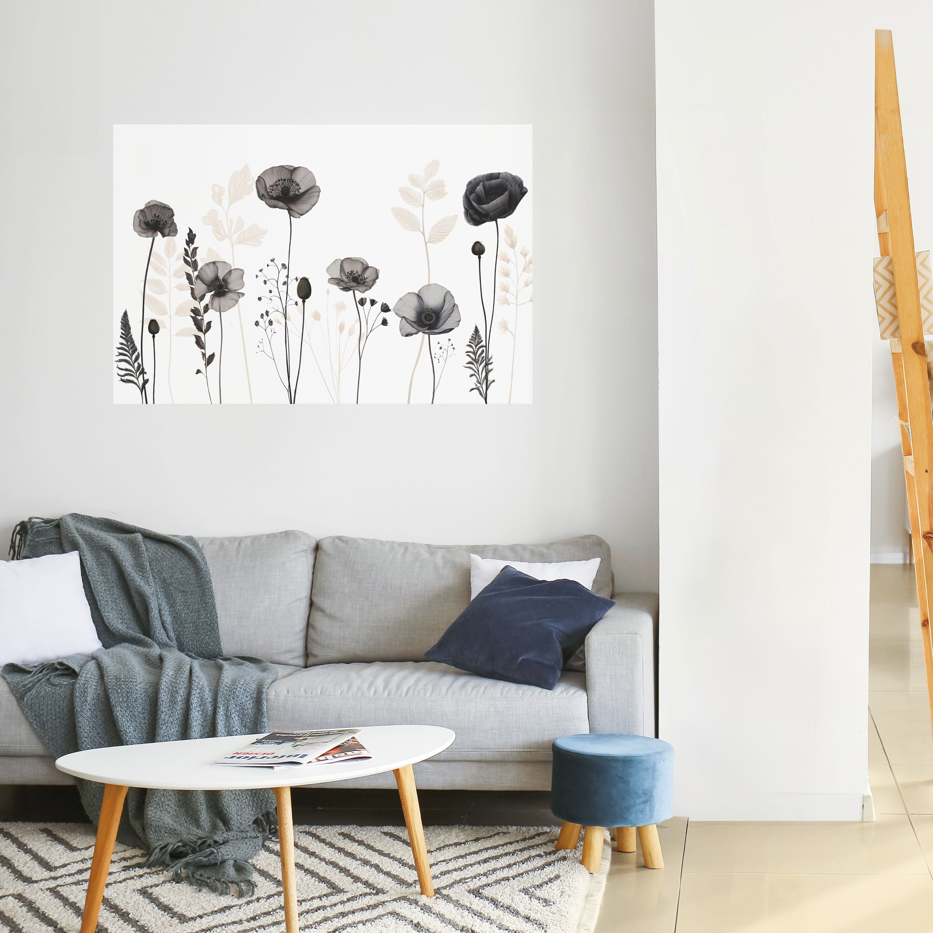 POPPY ALLURE Horizontales Poster zum Abziehen und Aufkleben