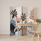 ORGANIC ASSEMBLAGE Dekorativer Paravent - 4-teilig